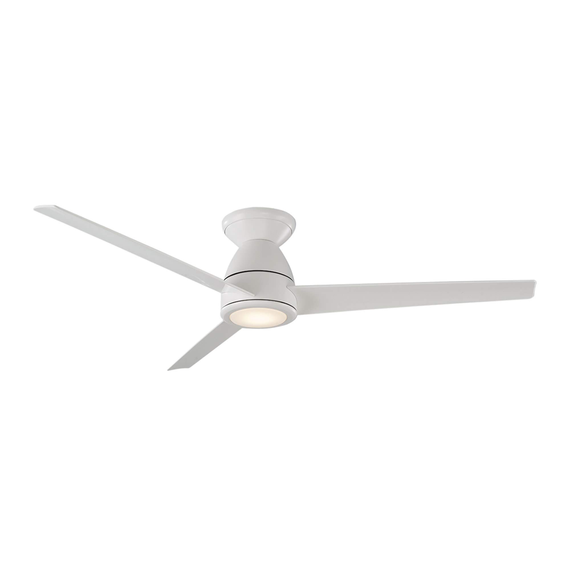 Tip Top Smart 44in 3-Blade Flush Mount Ceiling Fan with 3500K LED Light Kit & Remote Control - Works with Alexa, Google Assistant, Samsung Things, iOS & Android App - Perfect for Living Room, Bedroom, and Patio