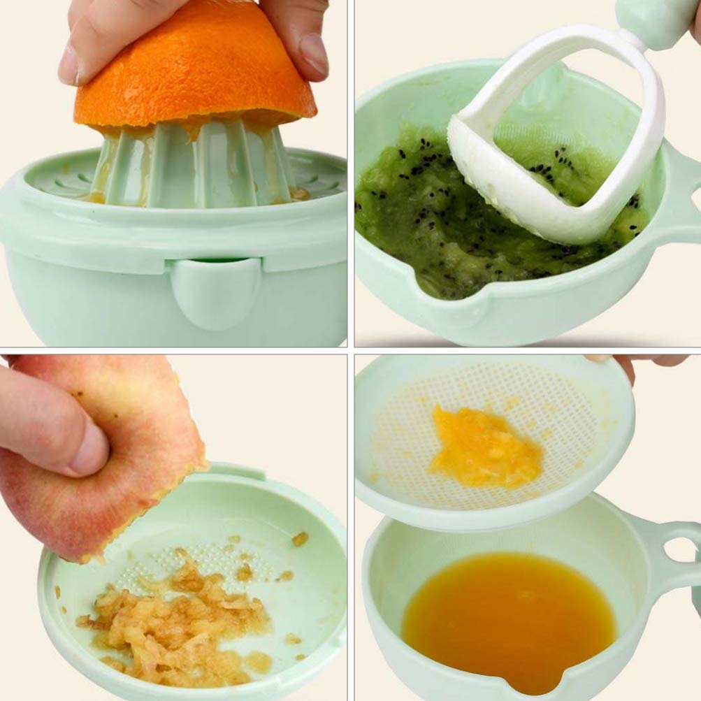 Portable Baby Food Maker & Masher - Mash & Serve Bowl for Fruits & Vegetables - Easy Baby Food Feeder & Ricer Tool - Perfect for Homemade Baby Puree & On-the-Go Feeding