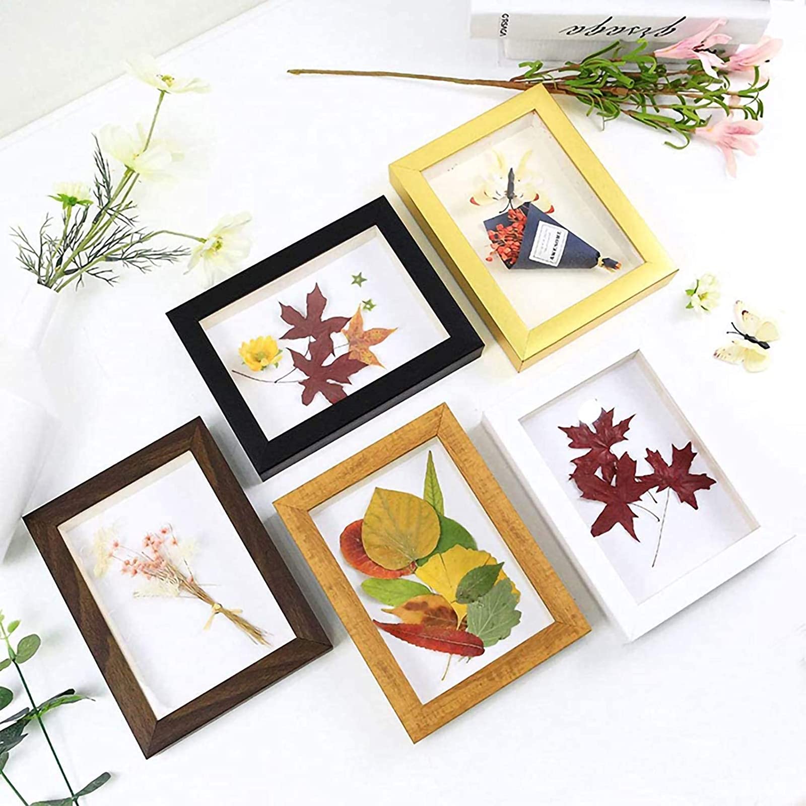WANDIC Large Wooden Flower Press Kit for DIY Art, Handicrafts & Specimens - Plant Press Book, Leaves Press Kit for Outdoor Learning & Nature Exploration - Perfect for Botanical Art, Scrapbooking & Educational Projects