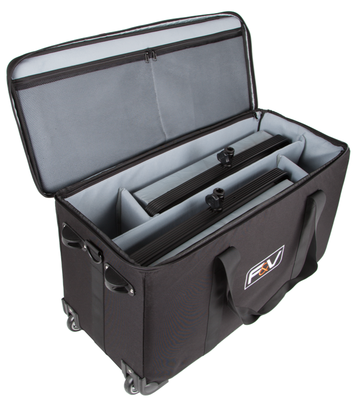 F&V K8000 Plus Daylight LED Studio Panel 2-Light Kit with V-Mount Battery - Professional Photography & Video Lighting for YouTube, Film Sets, and Studio Productions