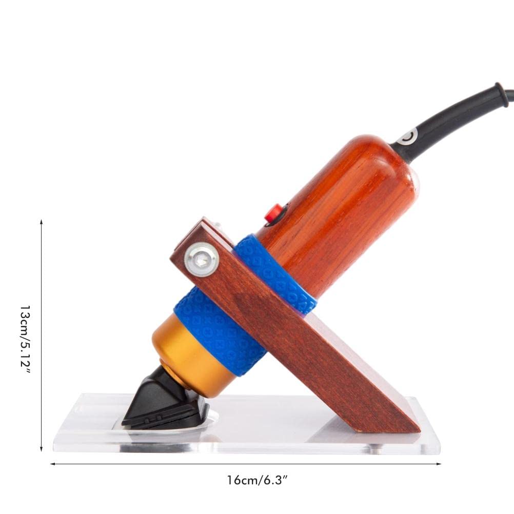 Premium Solid Wood Tufting Frame & Carpet Trimmer Holder - Desktop Rug Tufting Storage Rack with Acrylic Shearing Guide for DIY Carpet Making, Home Crafting & Professional Studio Use