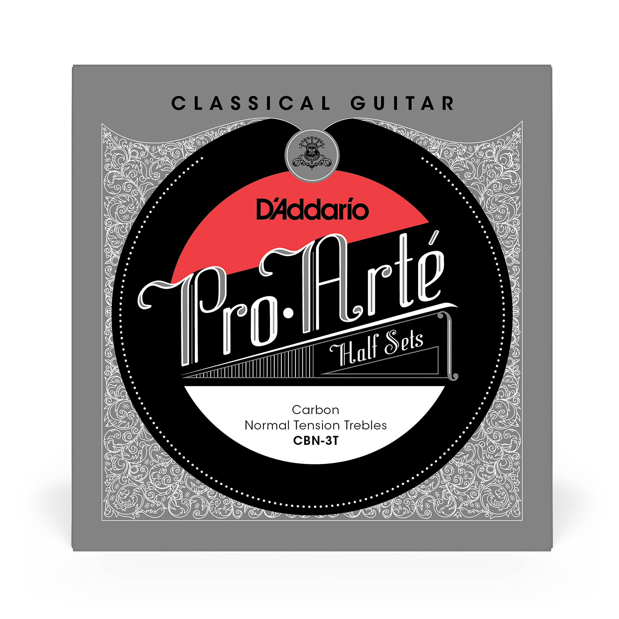 D'Addario CBN-3T Nylon Classical Guitar Strings - Medium Tension for Warm Tone & Playability | Perfect for Classical, Flamenco & Fingerstyle Guitarists