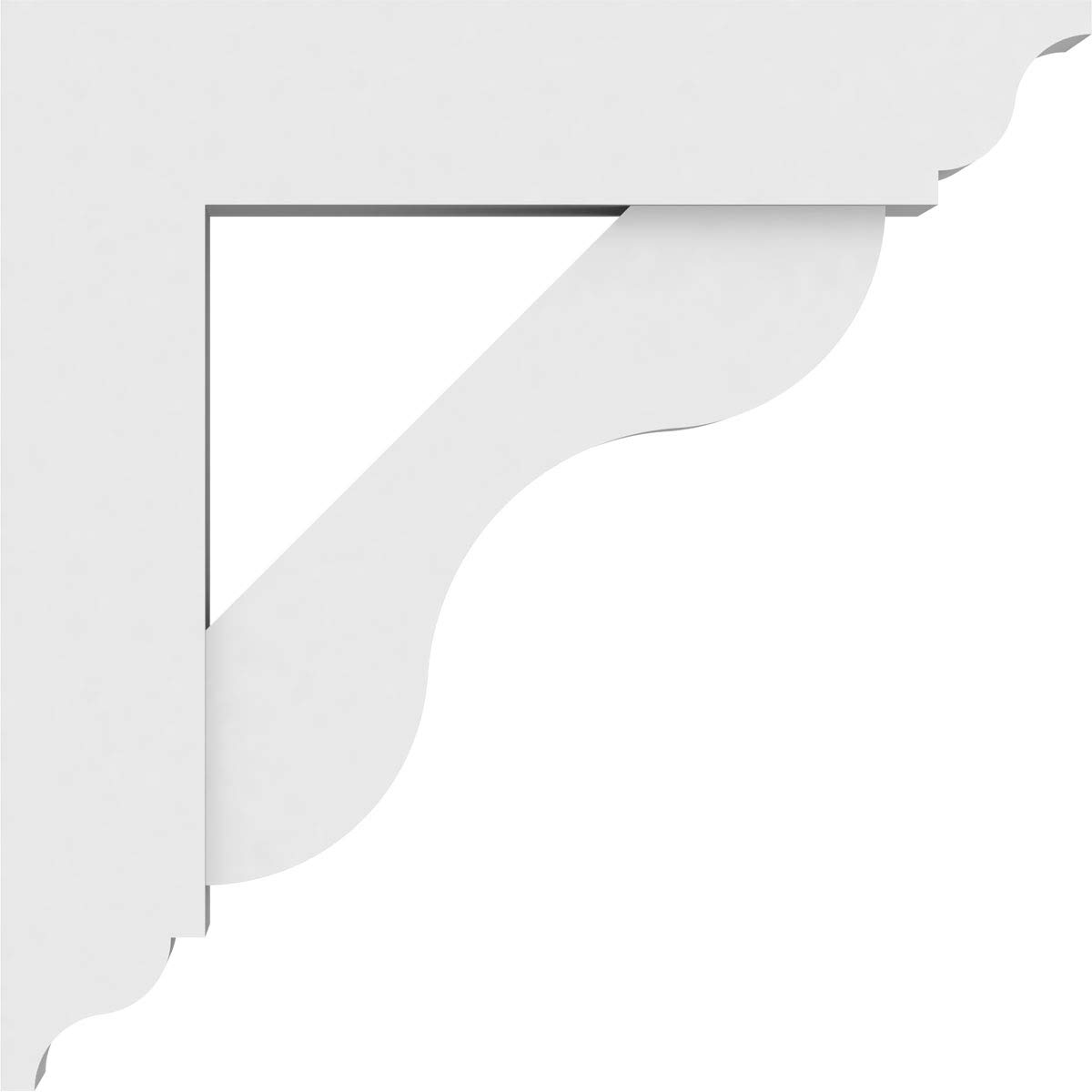 Ekena Millwork BKTP03X16X16CAR01 3