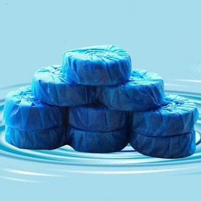 DHARMINSON Automatic Toilet Bowl Cleaner Tablets - 10PCS Powerful Cleaning Balls for Bathroom & Toilet Tank, Long-Lasting Fresh Air, No Pungent Odor, Stain Remover - Ideal for Home, Hotel, and Office Use
