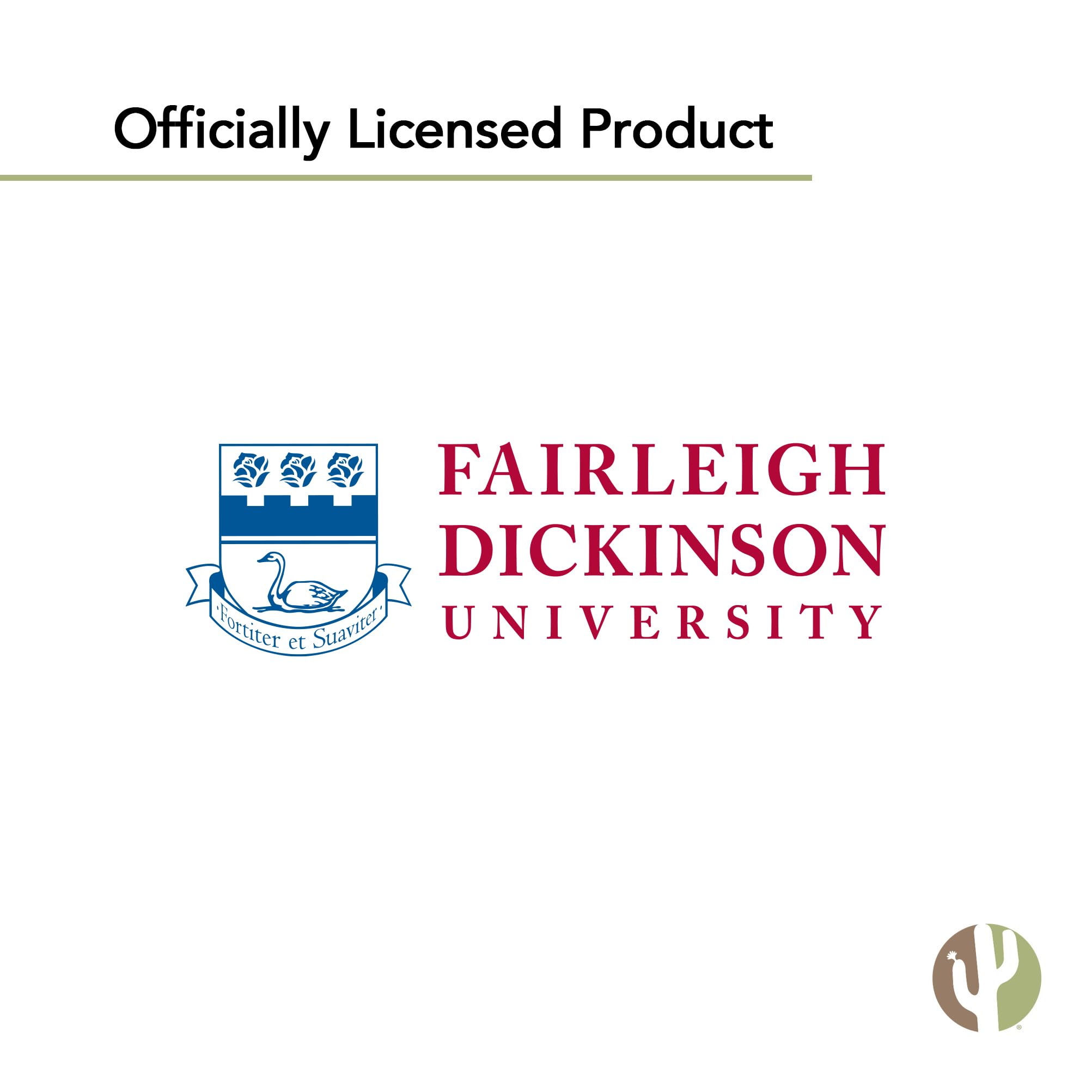 Desert Cactus FDU Knights Devils Vinyl Decal Sticker Set - 13.43x10.98 Inch Waterproof Laptop, Water Bottle, Car, Scrapbook Decor - Perfect for College Students, Alumni & Fans