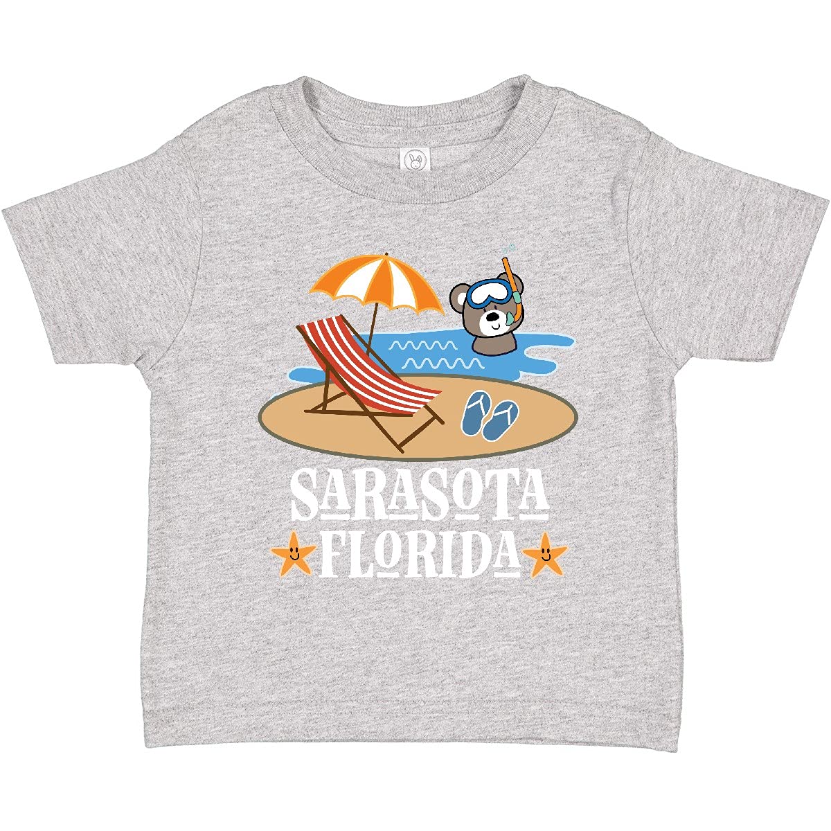 Inktastic Sarasota Florida Beach Vacation Toddler T-Shirt - Cute Summer Outfit for Kids, Boys & Girls - Perfect for Beach Trips, Family Vacations & Outdoor Activities