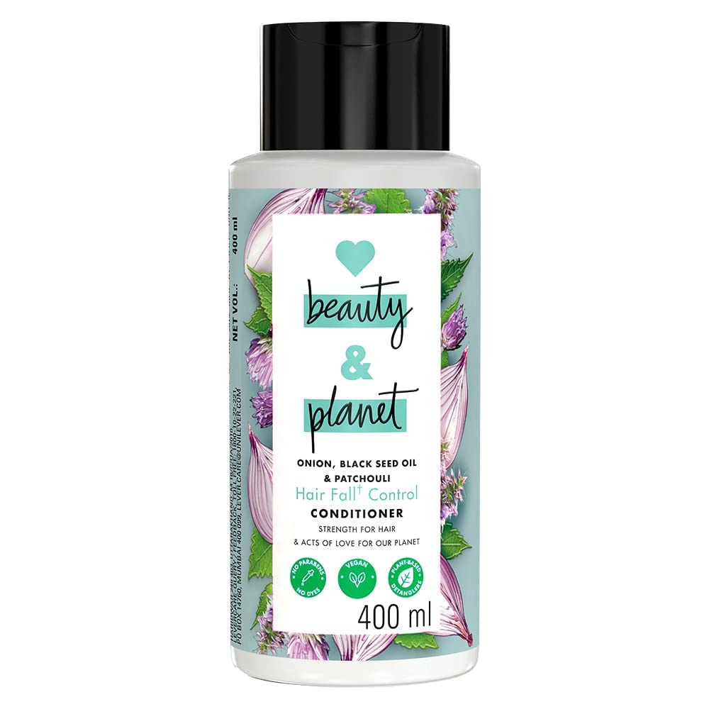 Onion Oil, Black Seed Oil & Patchouli Hair Fall Control Conditioner - Paraben Free, 400ml | Strengthens Hair & Reduces Breakage for Healthy Scalp - Perfect for Daily Hair Care Routine
