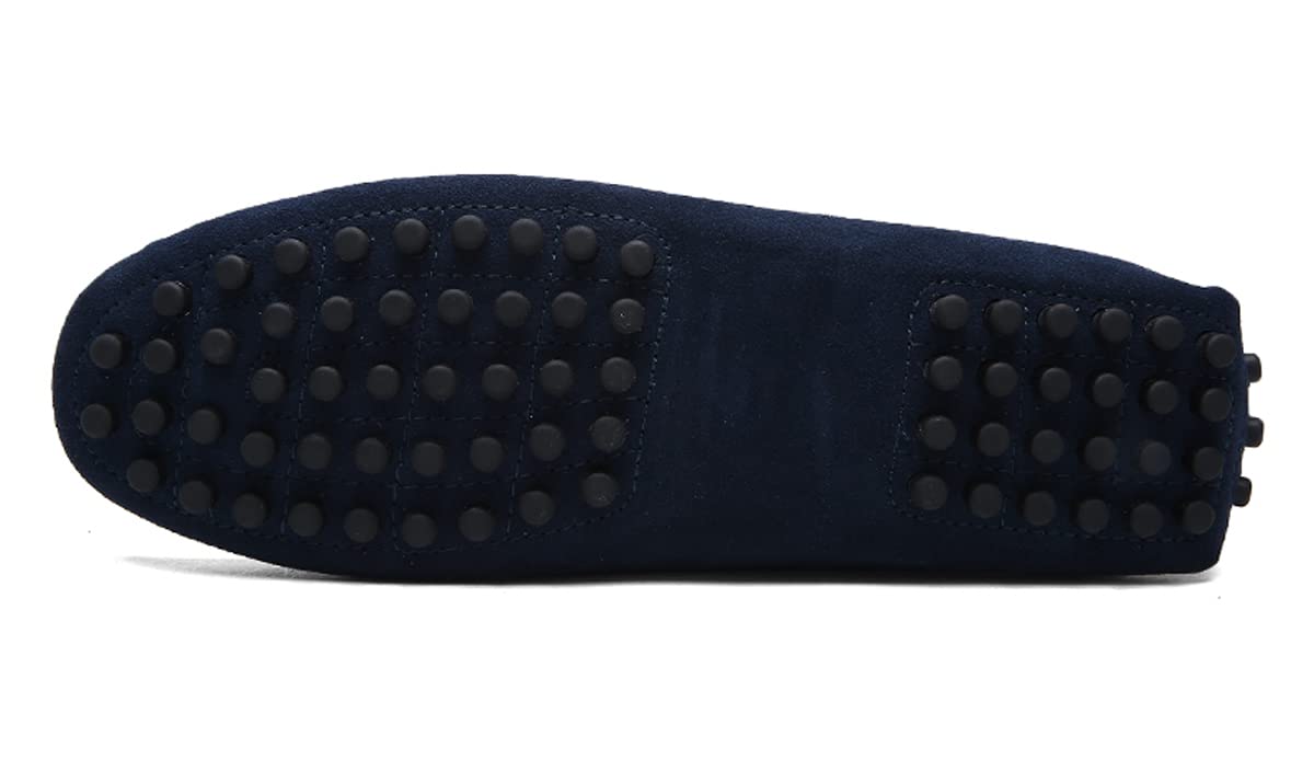 **Santimon Men's Penny Loafers - Suede Leather Slip-On Driving Shoes for Casual, Wedding & Prom | Comfortable Moccasins for Work, Office & Daily Wear**