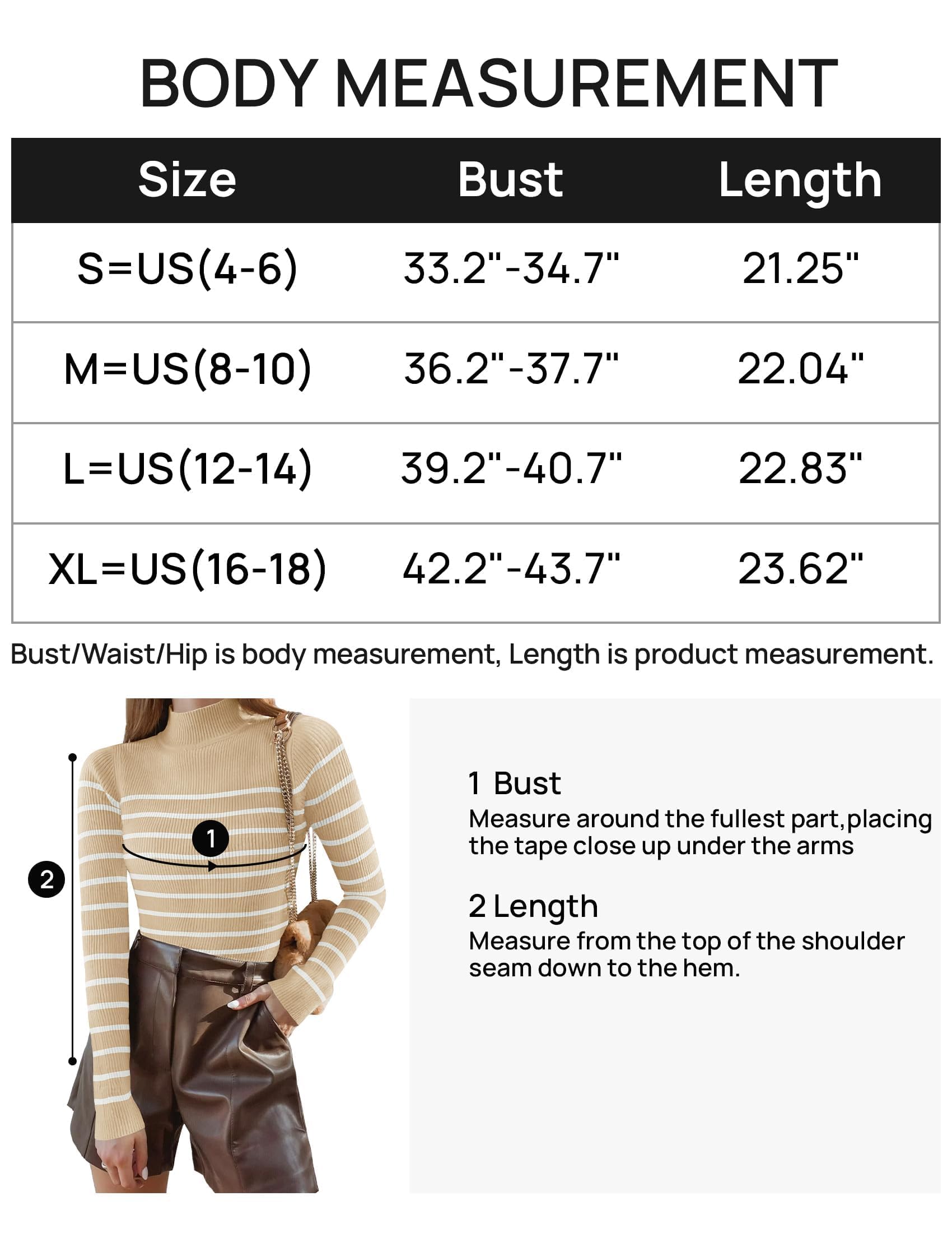 ZESICA Women's Mock Neck Sweater Long Sleeve Ribbed Knit Top - Business Casual Striped Pullover for Office, Work & Fall Outfits | Comfortable & Stylish Workwear Essential