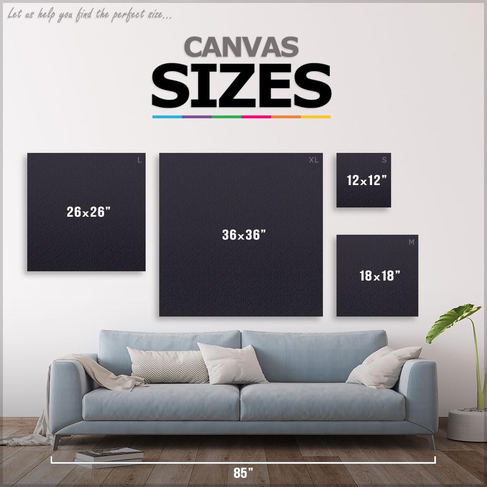 Banksy Inspired 'This is My New York Accent' Canvas Art Print - 18x18 Inch Stretched Framed Wall Decor, Giclee Painting Poster for Living Room & Office