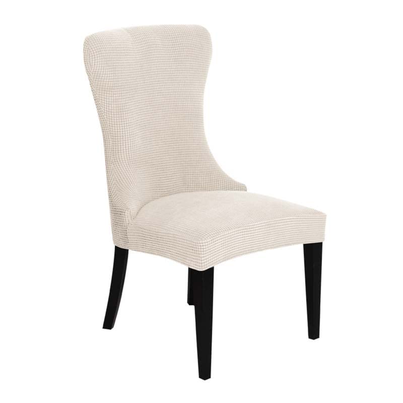 YXZN Black Dining Chair Covers Set of 6/4/2/1 - Large Stretch Slipcovers, Washable & Removable Kitchen Chair Protectors in Brown/Grey - Perfect for Dining Room, Party, Hotel & Home Decor