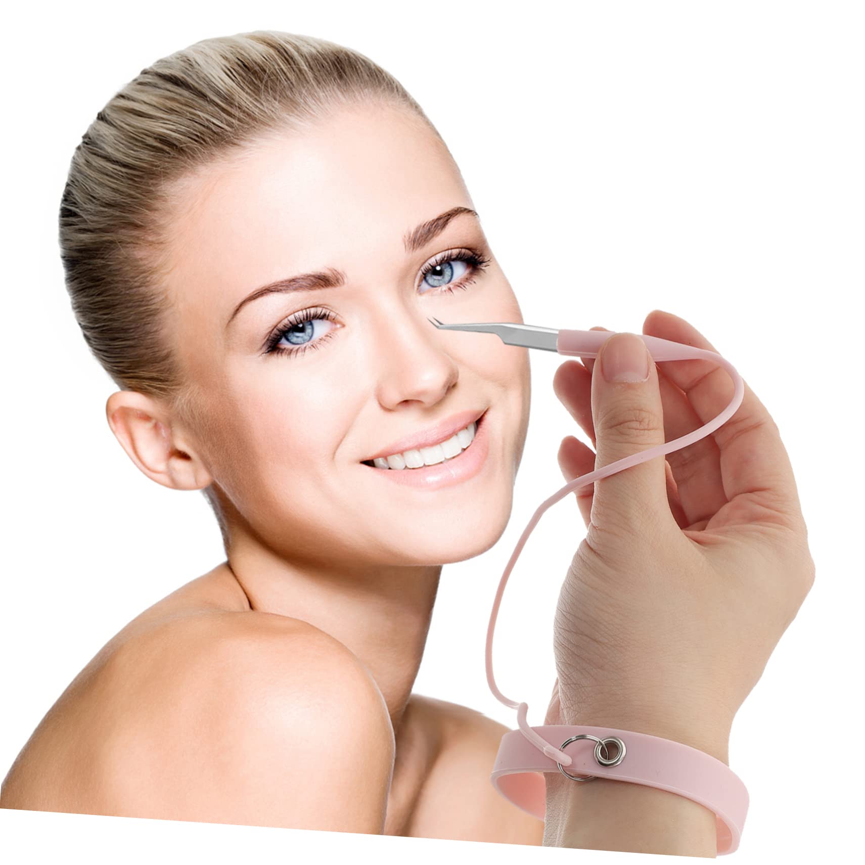 4Pcs Silicone Lash Tweezer Holder Wristband - Eyelash Extension Tool Set with Tweezers & Separator for Professional & Home Use - Perfect for Salon, DIY Beauty & Makeup Artists