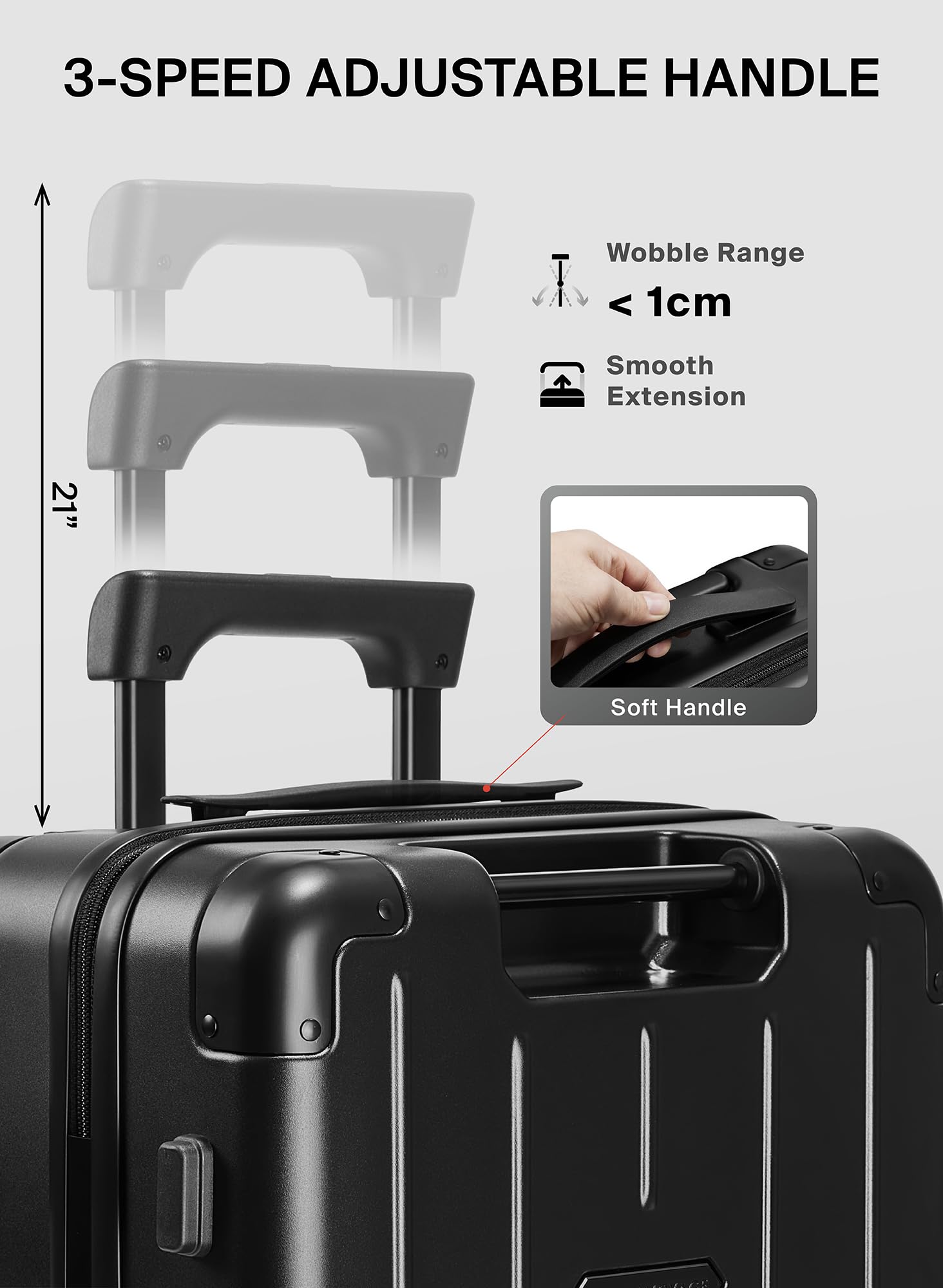 20-Inch Air Vacuum Seal Compression Suitcase with USB Port & TSA Lock | Carry-On Travel Luggage with AirCabin Pump | Includes 2X 60L Vacuum Bags & Hinomoto Wheel Lock | Perfect for Business Trips, Vacations & Compact Storage