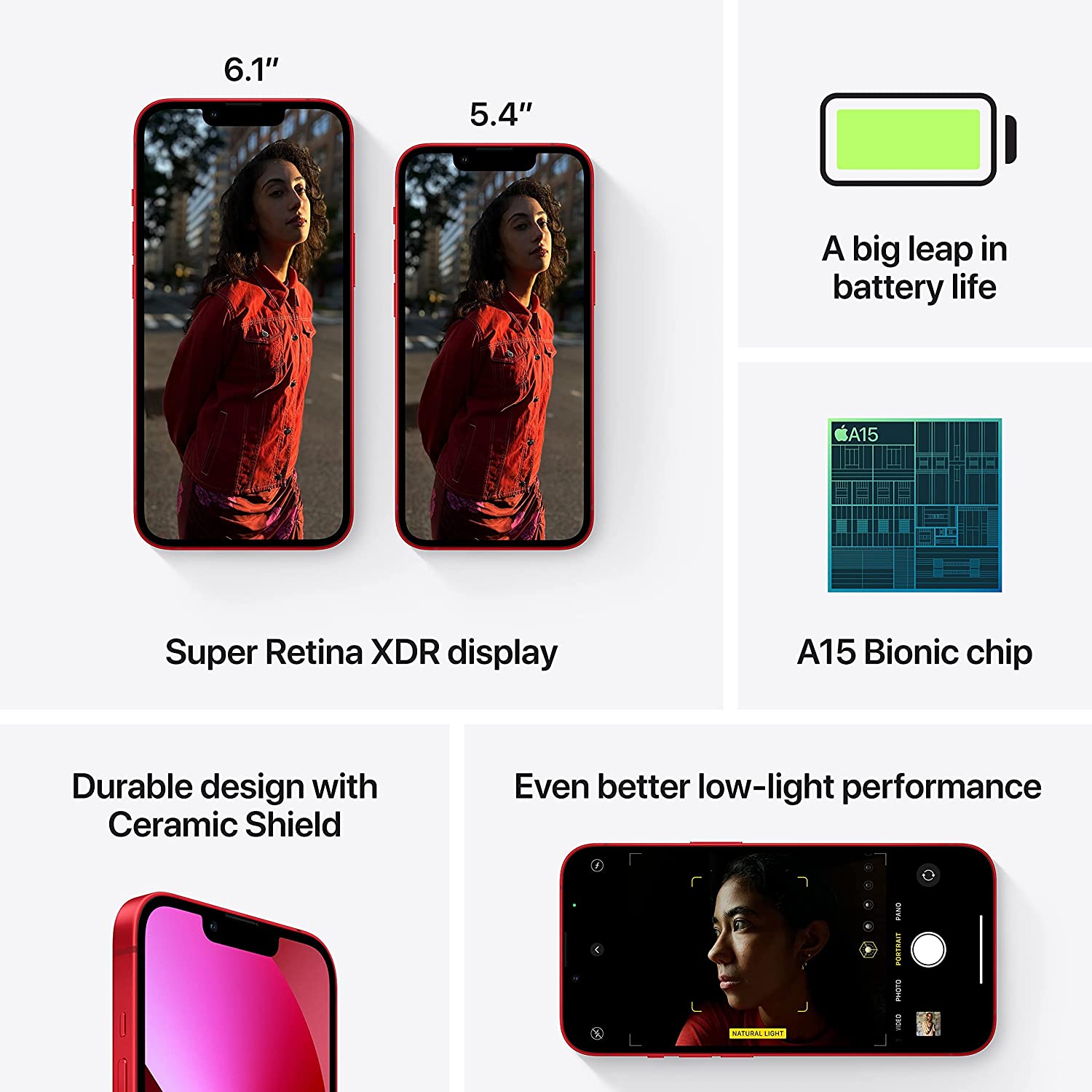 Refurbished iPhone 13 Mini 256GB - Fully Unlocked 5G/4G LTE Smartphone (Red) | Renewed & Tested | Perfect for Travel, Work & Everyday Use