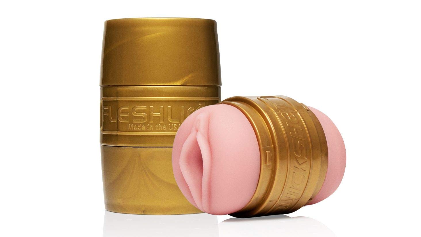 Fleshlight Quickshot Stamina Training Bundle with 8oz Fleshlube Water - Enhance Endurance & Performance for Solo or Couples Play