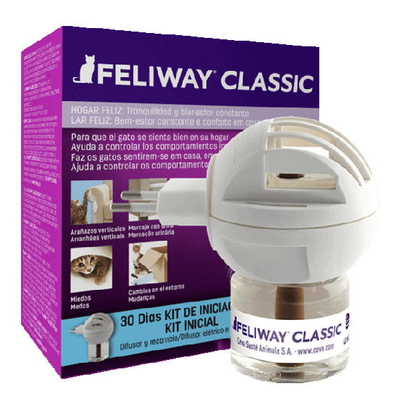 Feliway Classic Cat Calming Diffuser - Reduce Stress & Anxiety in Cats - Perfect for Vet Visits, Travel & Multi-Cat Homes