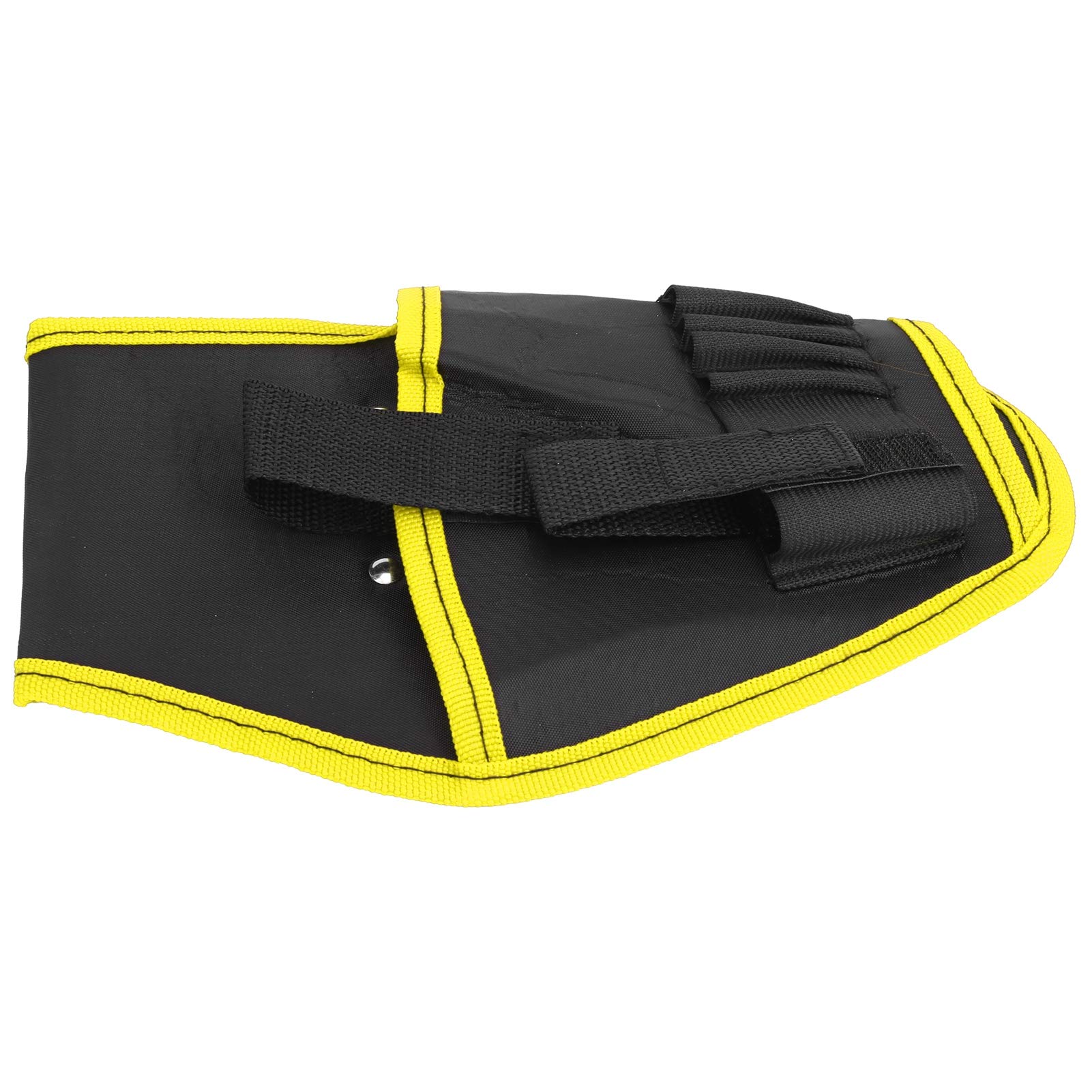 WNSC Drill Pouch - Heavy Duty Electric Drill Tool Belt Bag with Yellow Edge | Drill Bit Organizer & Tool Holster for Construction, DIY & Home Improvement Projects