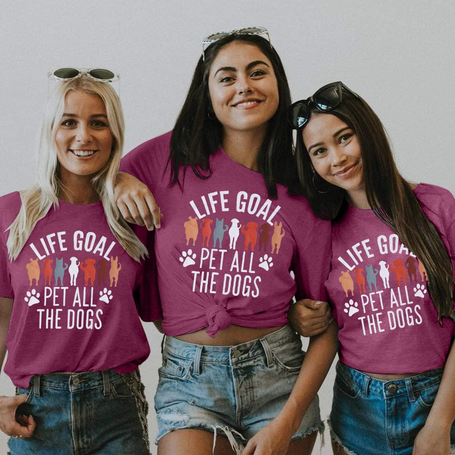 Funny Dog Mom T-Shirt for Women - Cute Dog Lover Shirt with Letter Print - Perfect Gift for Pet Owners - Wear to Dog Parks, Vet Visits & Pet Playdates