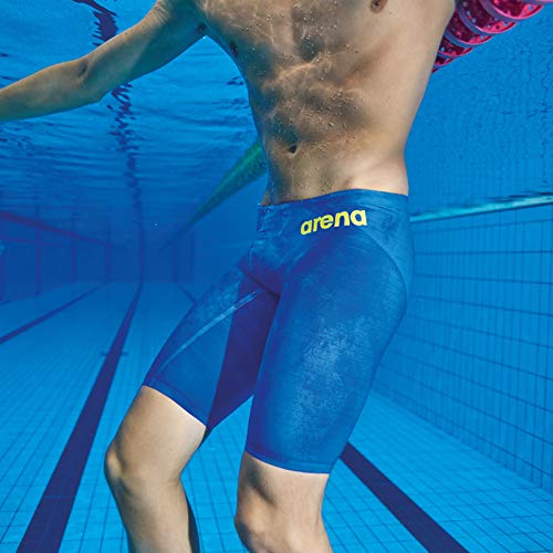 ARENA Men's Powerskin Carbon Air2 Jammer Racing Suit - High-Performance Competitive Swimwear for Professional Swimmers & Triathletes | Ideal for Lap Swimming, Swim Meets & Training Sessions