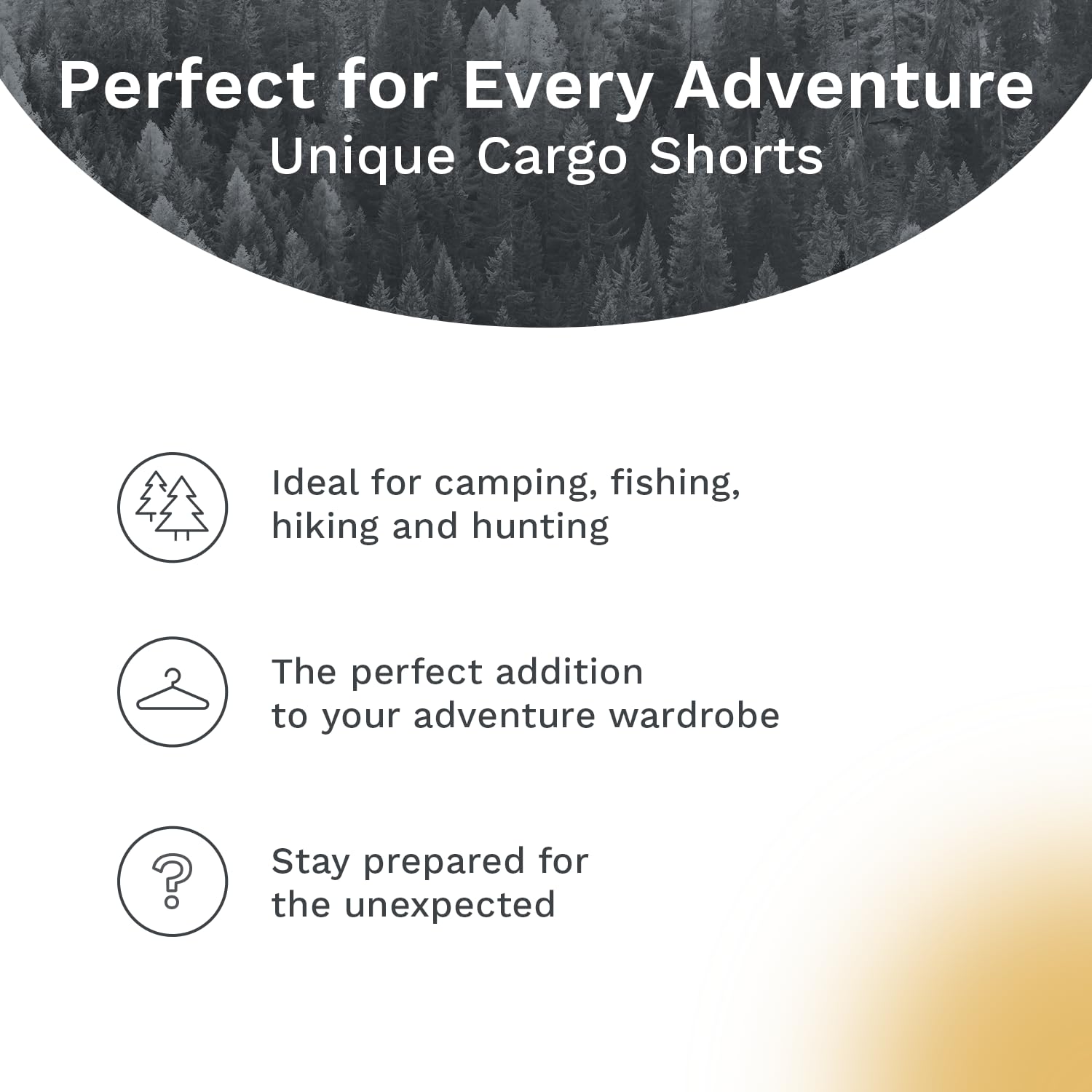 Men's Camo Cargo Shorts - Durable Military Tactical Shorts with Mossy Oak Camouflage Print - Perfect for Hiking, Camping & Outdoor Adventures