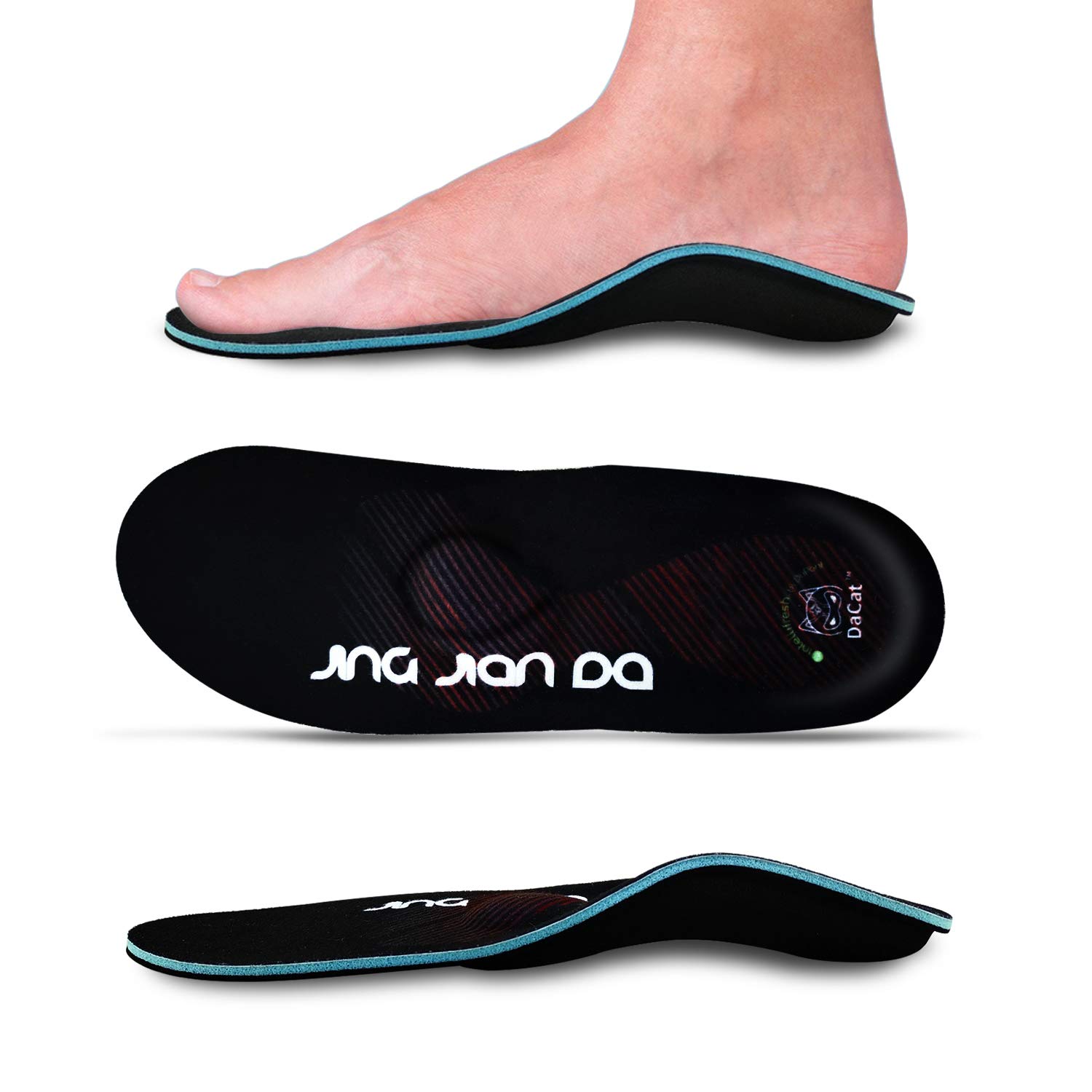 **Severe Flat Feet Arch Support Insoles - Firm Orthotic Inserts for Plantar Fasciitis, Overpronation, Fallen Arches & Foot Pain Relief - Comfortable Shoe Insoles for Men & Women - Ideal for Running, Walking & Work Boots**