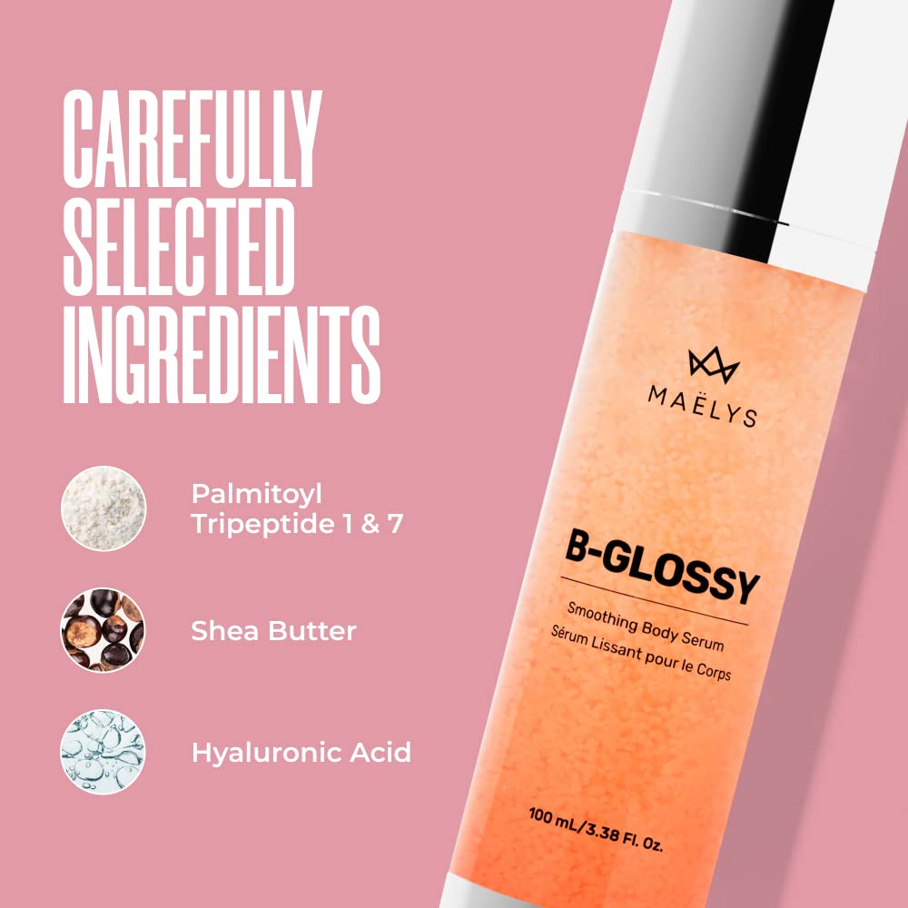 MAËLYS Smooth & Radiant Body Duo - Firming & Brightening Body Cream & Scrub for Glowing Skin | Perfect for Post-Workout Recovery & Pre-Party Prep