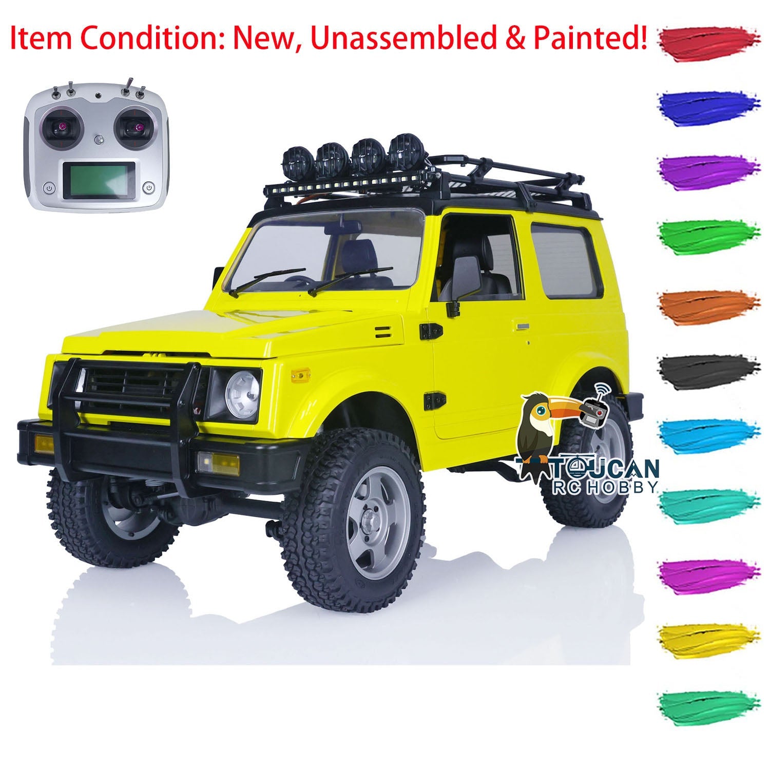 1/6 Scale Capo Crawler RC Off-Road Vehicle - I6S Motor, ESC, Roof Light, Steering - Ready-to-Run for Rock Crawling & Trail Adventures