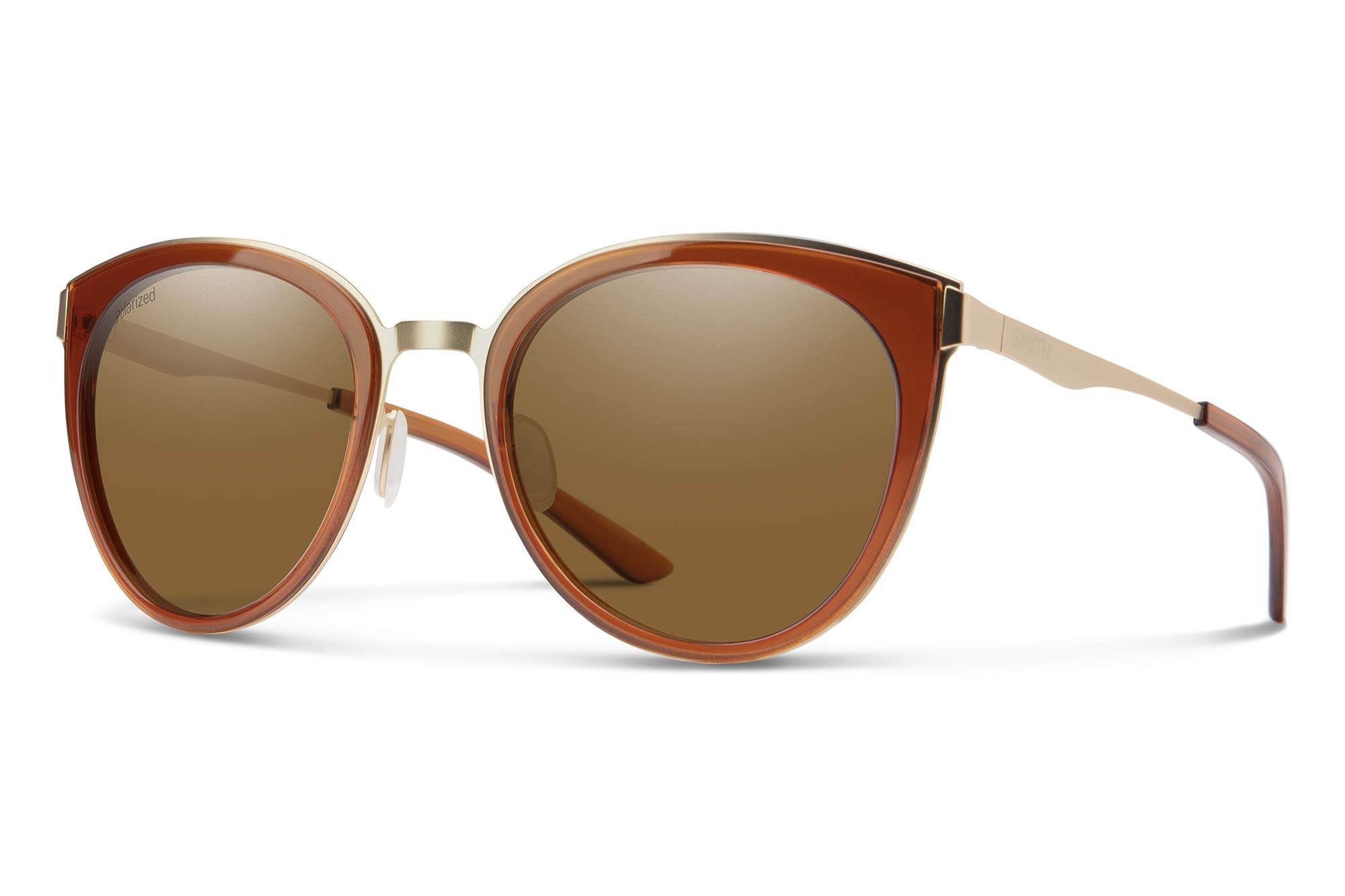 Smith Somerset Polarized Sunglasses - Amber Brown Lenses for UV Protection & Outdoor Activities - Perfect for Driving, Beach & Summer Fashion
