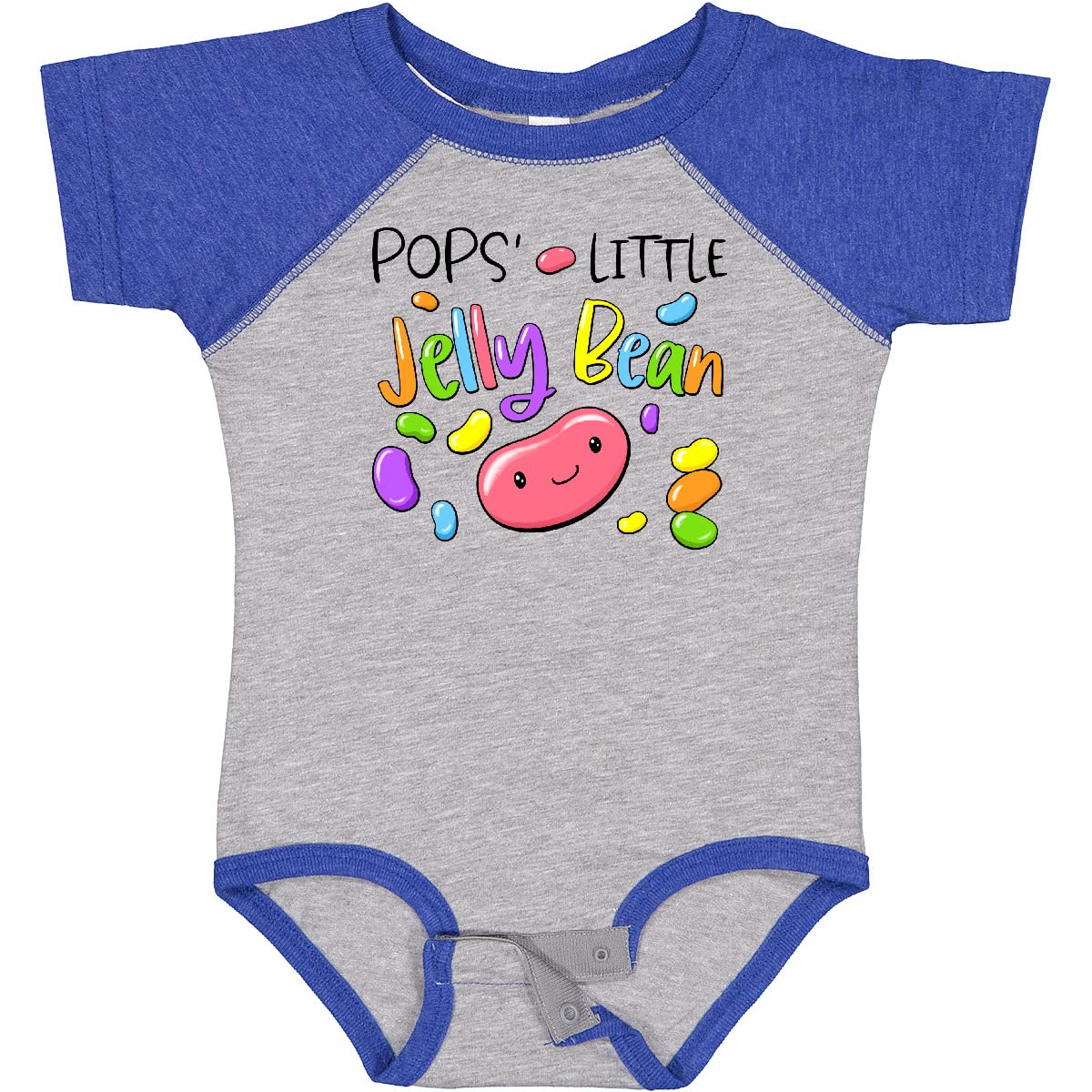 Inktastic Pops' Little Jellybean Cute Easter Candy Baby Bodysuit - Adorable Infant Onesie for Easter Gifts & Photo Shoots | Soft Cotton Unisex Romper for Newborns & Toddlers