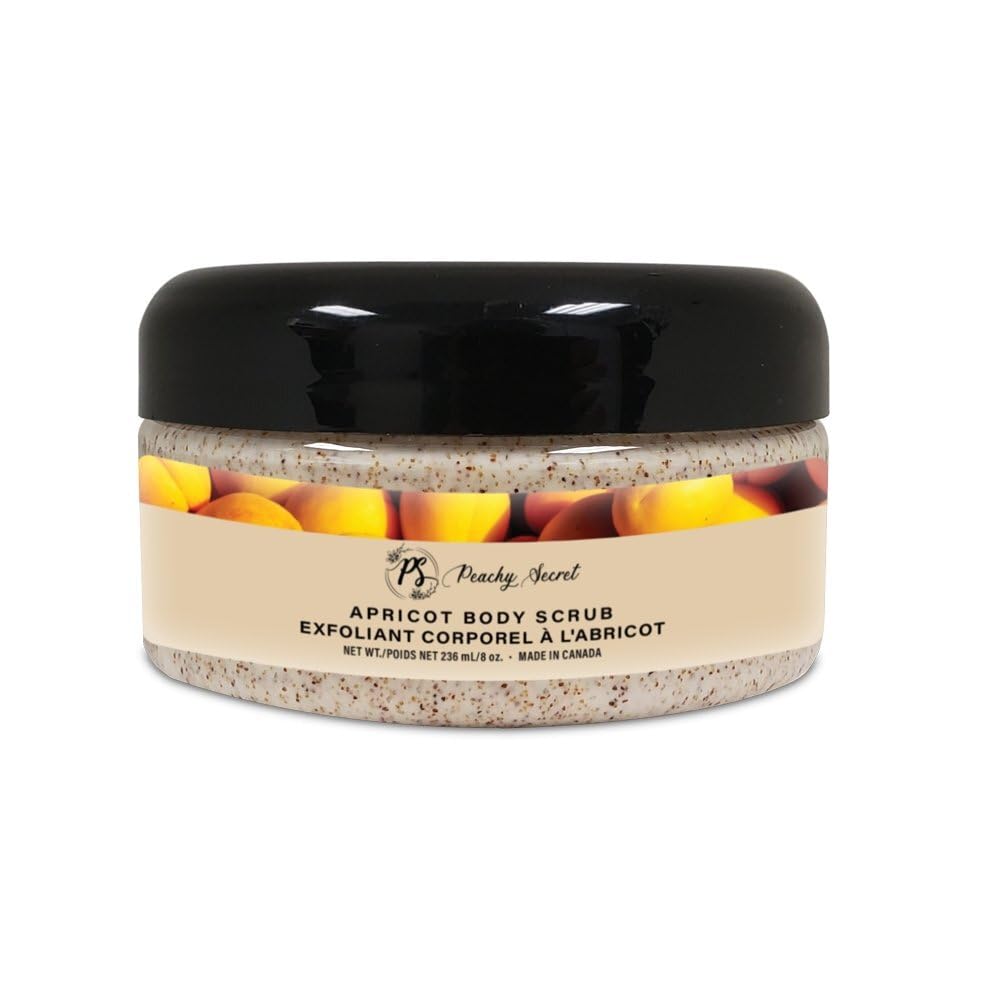 Natural Apricot Body Scrub - Exfoliating & Moisturizing for Smooth Skin | Perfect for Dry Skin & Pre-Shave Exfoliation