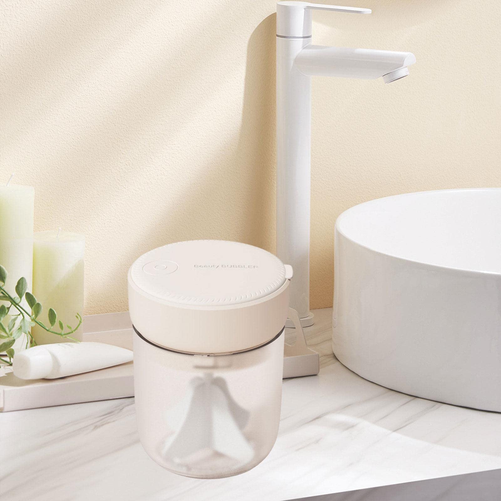Portable Foam Maker for Face Wash & Skincare - White | Home & Travel Use