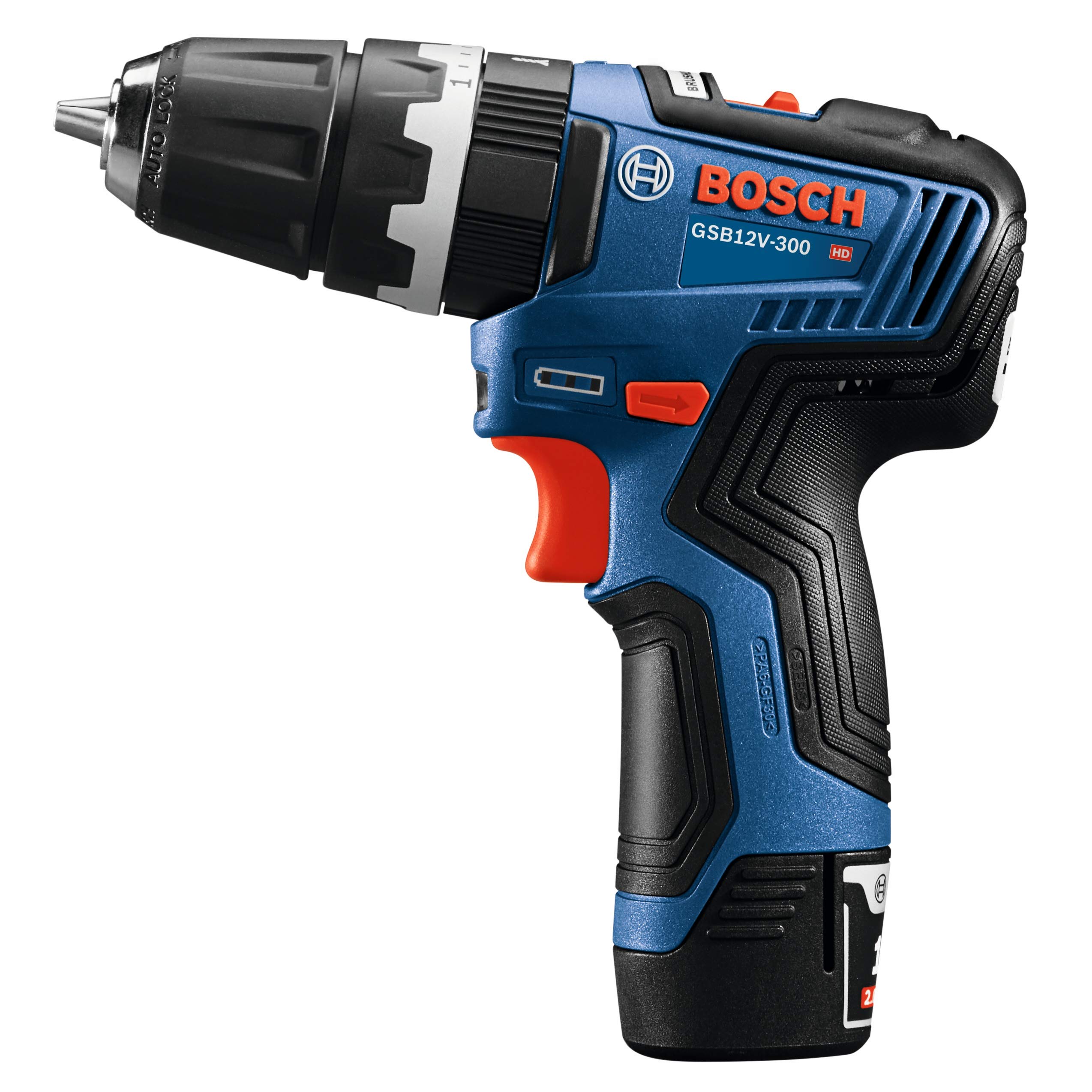 Bosch GSB12V-300N 12V Max Brushless 3/8 Inch Hammer Drill/Driver (Bare Tool) - Professional Cordless Power Tool for DIY Projects, Home Repairs & Construction Work
