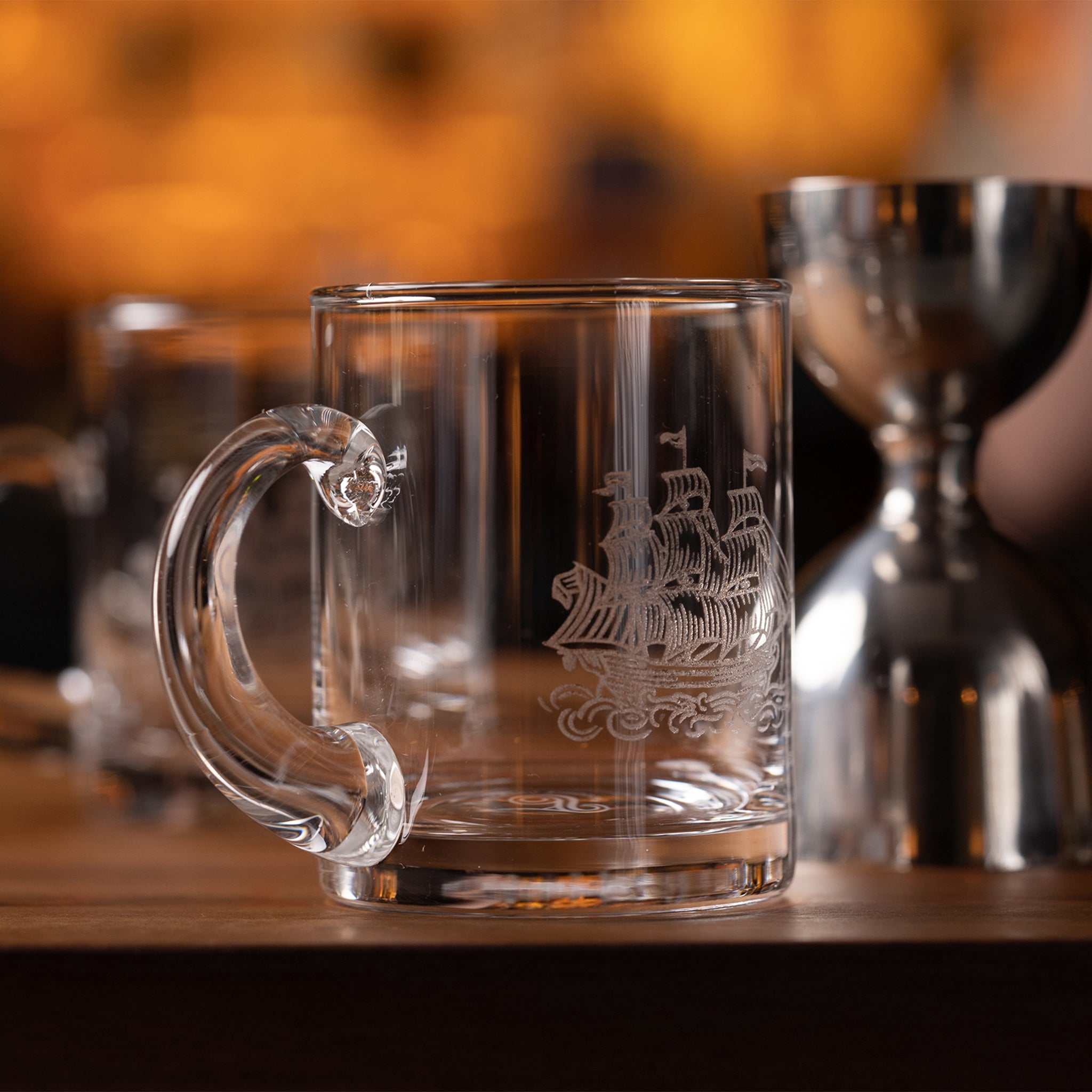 Saunders Tot Glass Schooner Edition - 4oz Whiskey Glasses (Case of 16) - Perfect for Bars, Restaurants & Home Entertaining