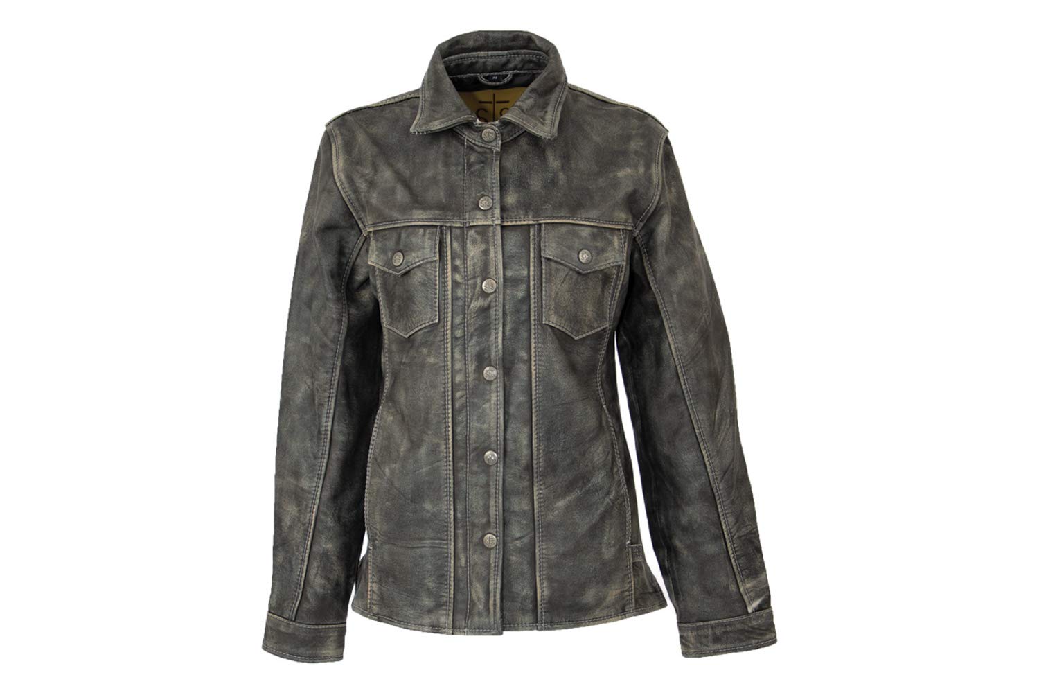 STS Ranchwear Women's Leather Jacket - Ranch Hand Style in Steel Grey | Western Fashion, Cowgirl Outfits & Outdoor Riding Wear
