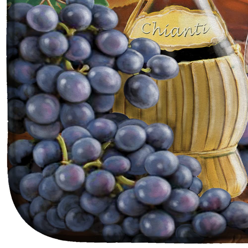 Chianti Pears Wine & Cheese Dish Drying Mat - Absorbent Kitchen Counter Mat (14x21