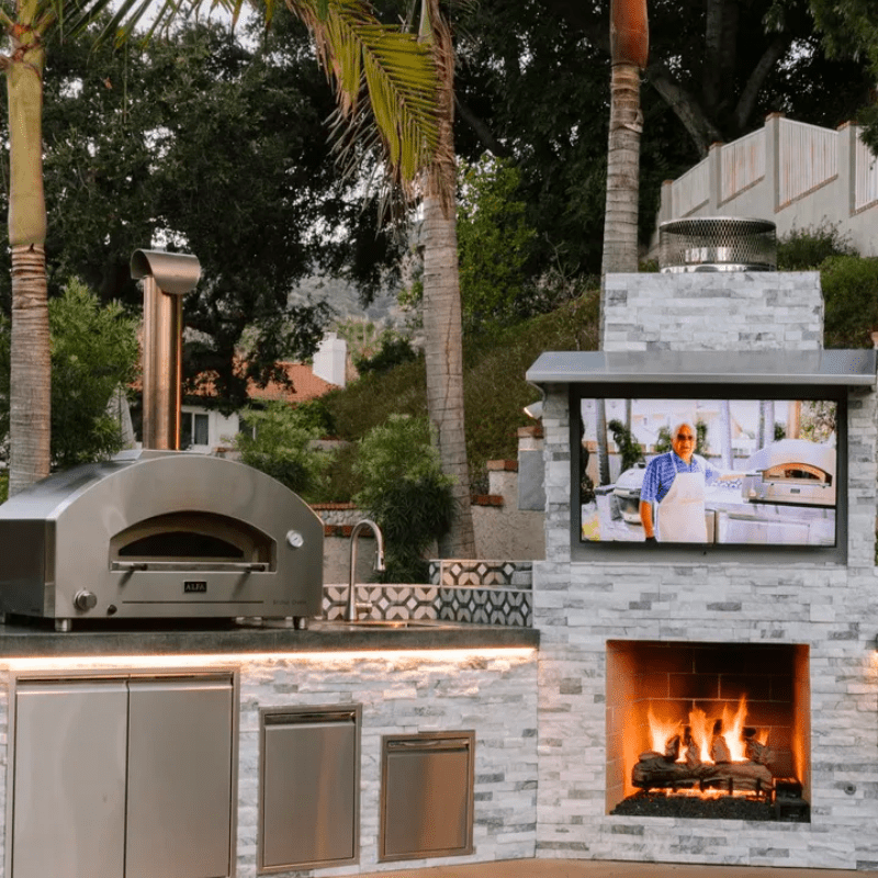 Alfa Futuro Line Outdoor Gas Pizza Oven - Portable Stainless Steel Pizza Maker for Backyard, Patio & Camping - Perfect for Home Cooking, Parties & Outdoor Adventures