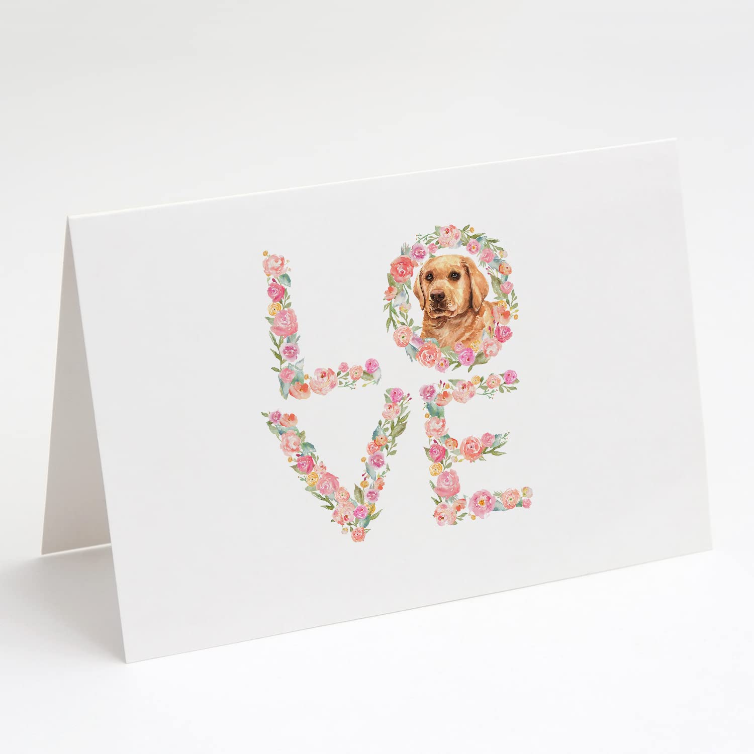 Labrador Retriever Love Greeting Cards - Pack of 8 Blank A7 Note Cards (5x7) with Envelopes | Whimsical Dog-Themed Stationery for Birthdays, Thank You Notes & Special Occasions