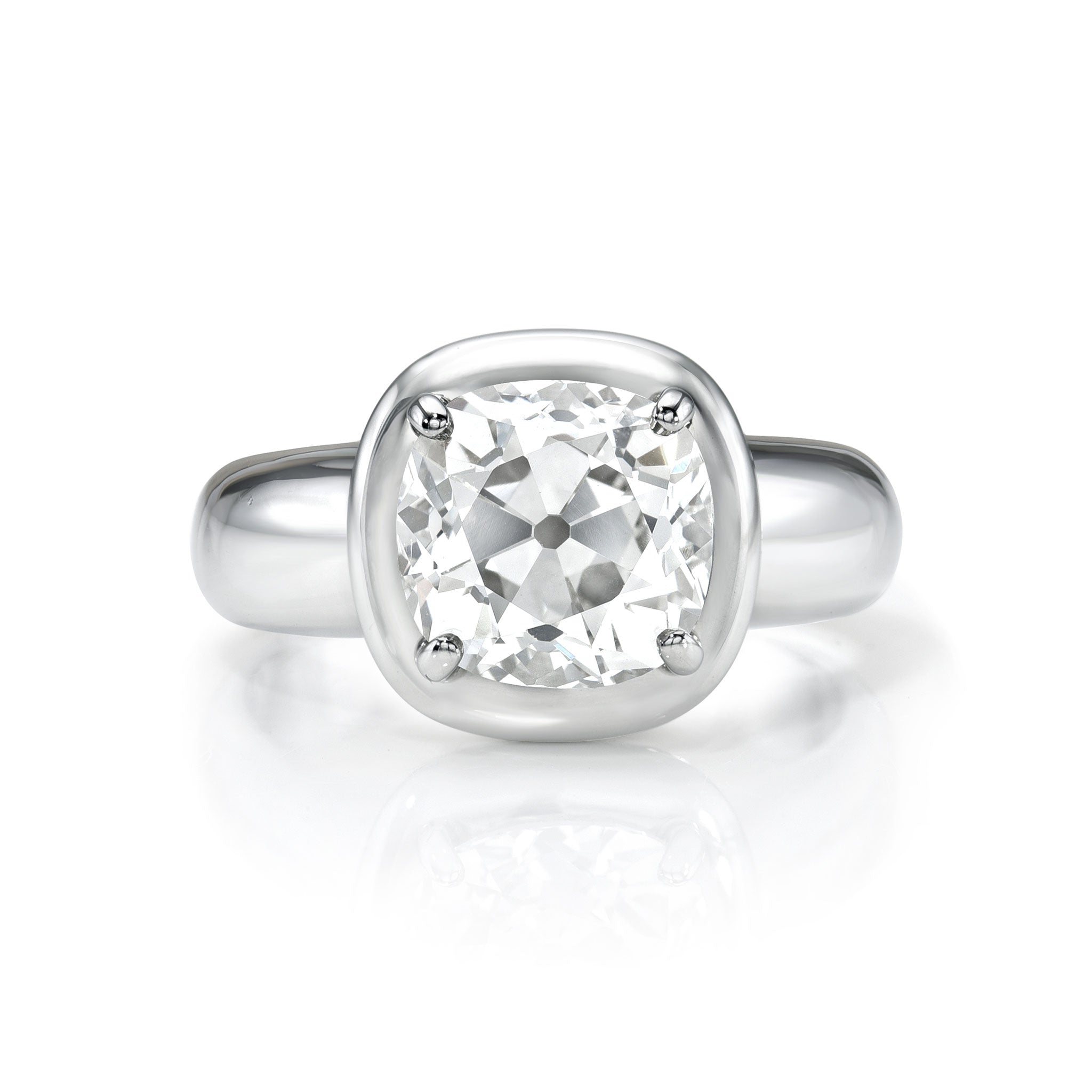 Single Stone Platinum Cori Ring - Elegant Solitaire Engagement & Wedding Band for Women | Perfect for Proposals, Anniversaries & Special Occasions