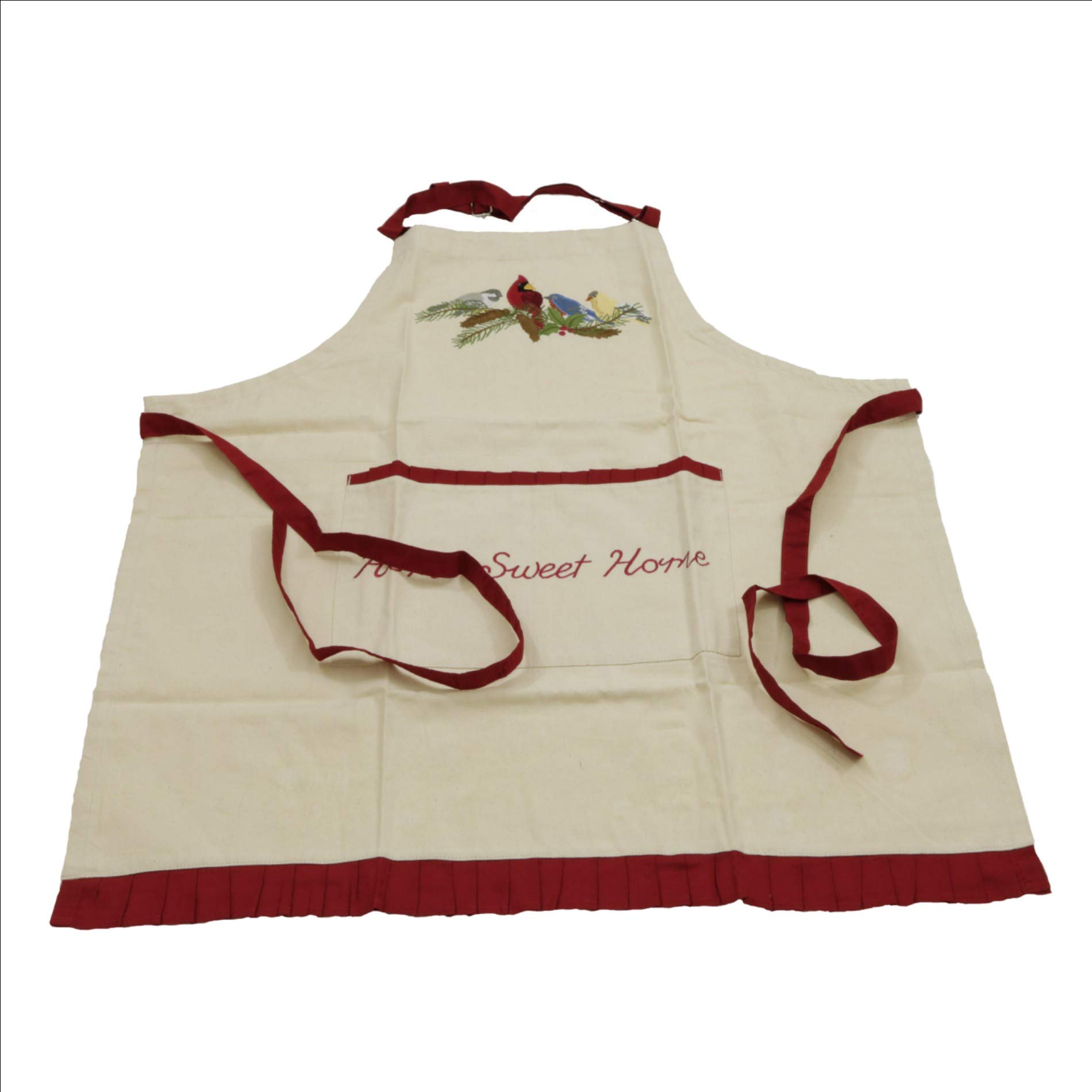 29x31 Canvas Apron with Feathered Holiday & Home Sweet Home Christmas Designs - Perfect for Cooking, Baking, Crafting & Festive Home Decor