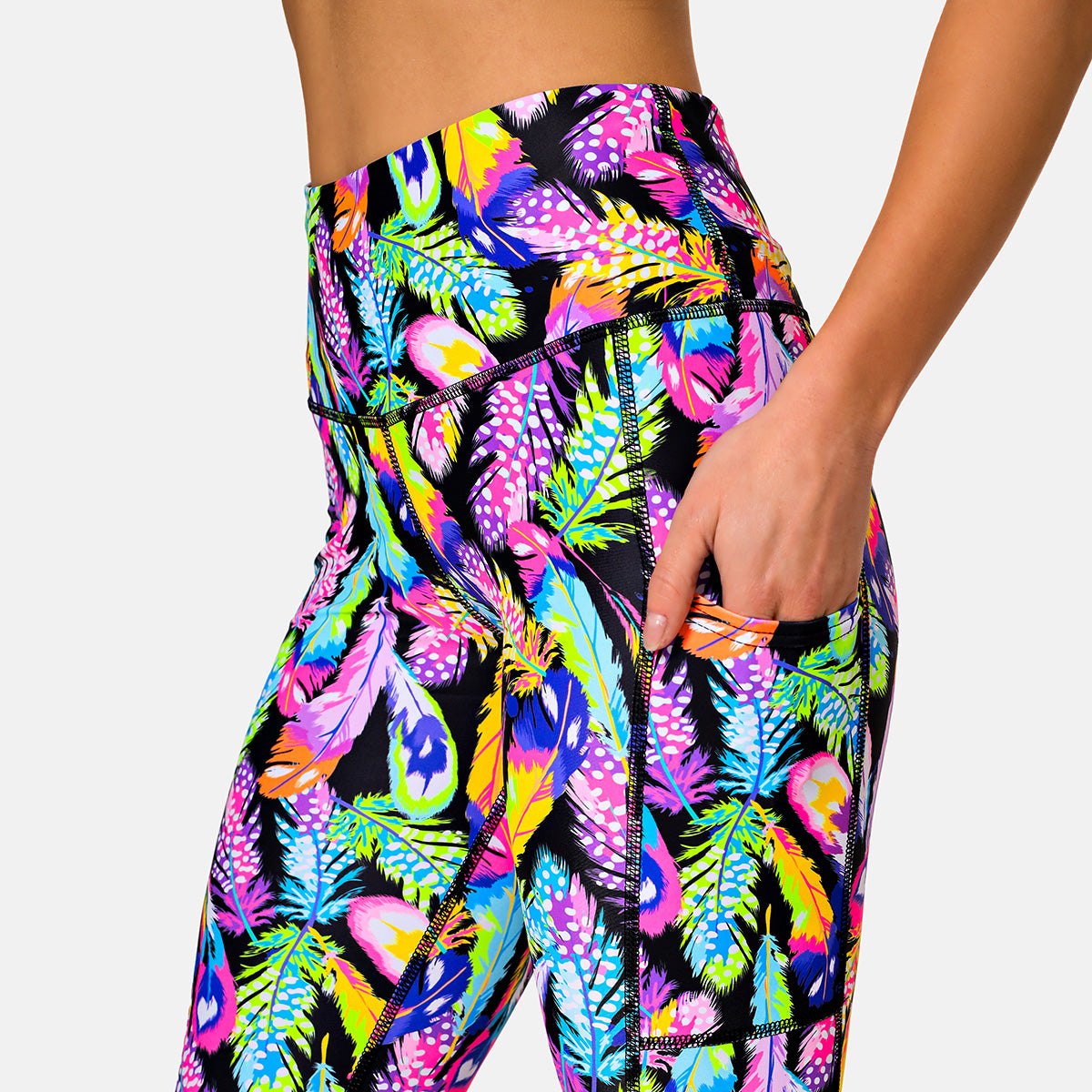 Feather Frenzy Capri Pants - Lightweight & Stylish Women's Casual Trousers for Summer, Beach & Vacation Wear