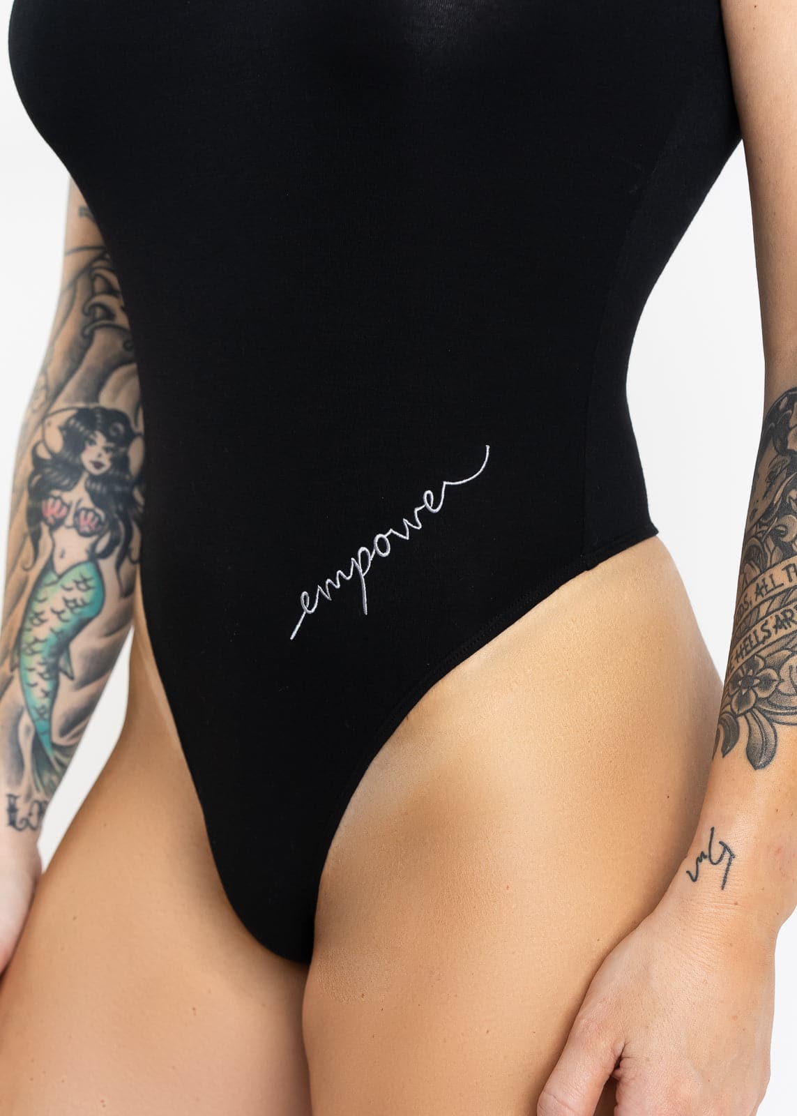 Empower Thong Bodysuit for Women - Sexy Black Lingerie Bodysuit | Perfect for Date Night, Boudoir Photography & Special Occasions