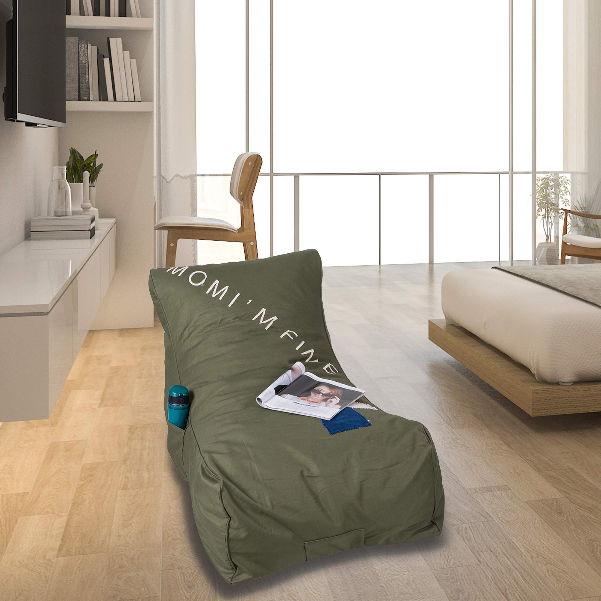 **Comfortable Sponge Leisure Lazy Lounger Chair - Kids & Teens Sofa Bed for Relaxing, Gaming, and Movie Nights**