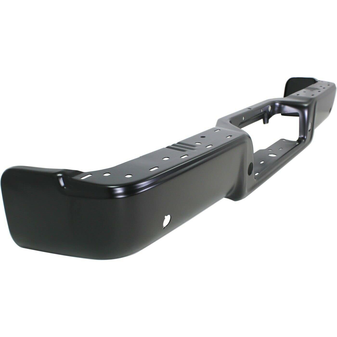 2004-2006 Ford F-150 Step Bumper with Rear Object Sensor - Heavy Duty Black Rear Bumper Replacement for Off-Road & Towing Protection