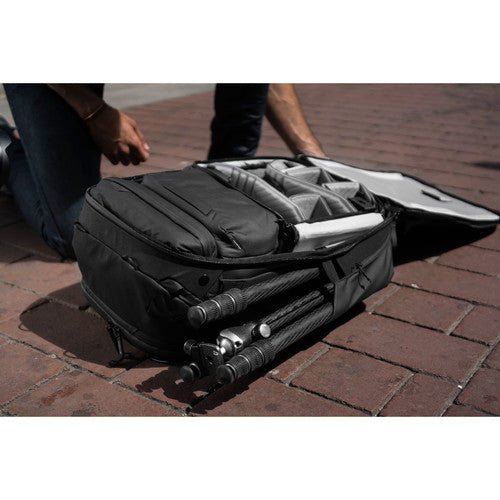 Peak Design 45L Travel Backpack - Waterproof Hiking Backpack for Men & Women - Durable Carry-On Backpack for Air Travel, Camping & Outdoor Adventures (Black)