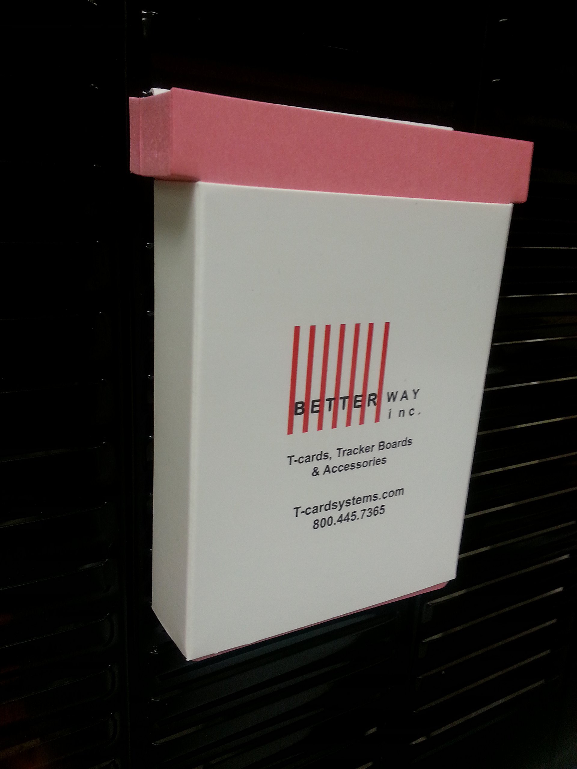 Portable T-Card Rack with #3 Size T-Cards - Perfect for Office Organization, Retail Displays, and Trade Show Presentations