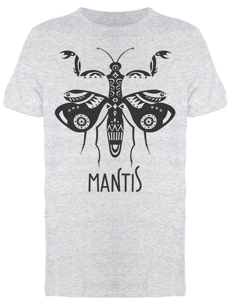 Mantis Sketch Tribal Graphic T-Shirt for Men - Stylish & Comfortable Cotton Tee for Casual Wear, Street Fashion & Everyday Outfits