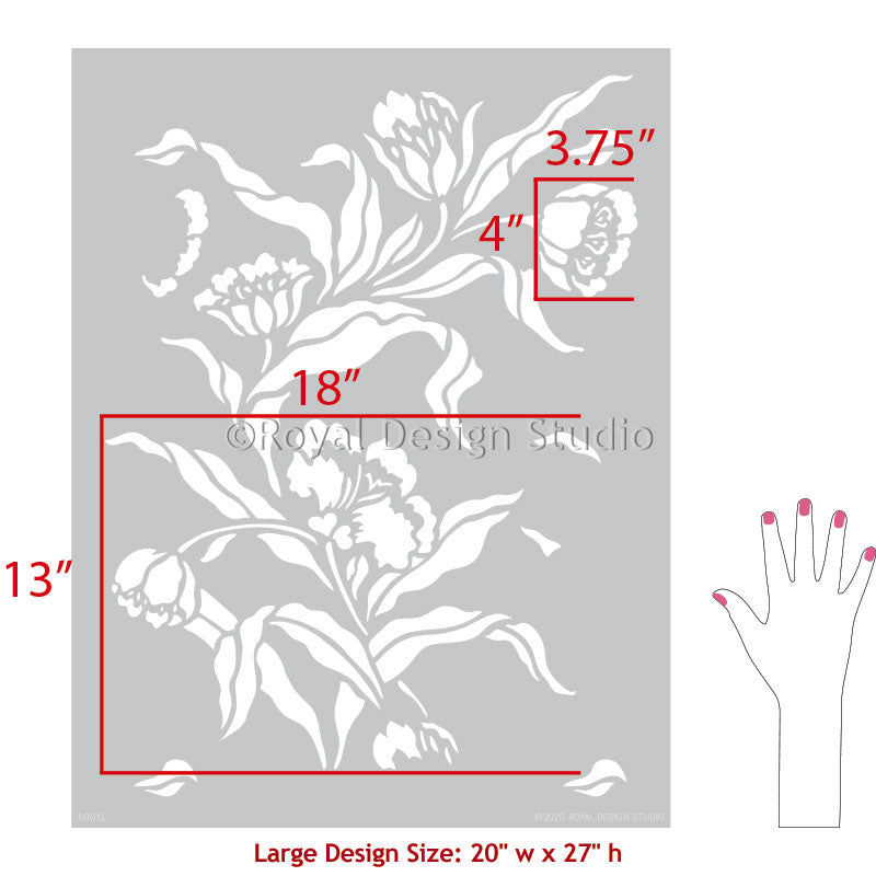 Phoebe's Tulip Stencil - Reusable Flower Painting Template for DIY Crafts, Wall Art, and Home Decor | Perfect for Scrapbooking, Card Making, and Wood Signs