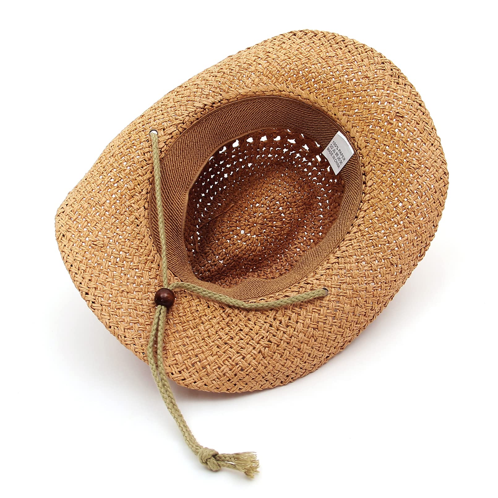 GEMVIE Baby & Toddler Sun Protection Cowboy Hat - Wide Brim with Adjustable Chin Strap for Boys & Girls - Perfect for Beach, Outdoor Play & Western Costumes