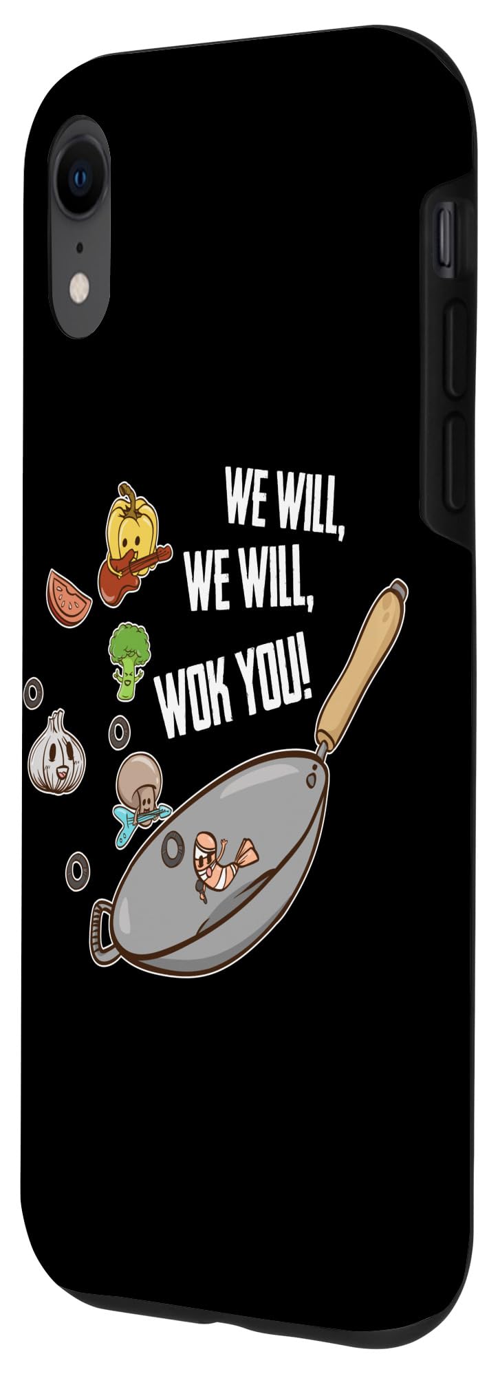 iPhone XR Case - Funny 'We Will Wok You' Chinese Chef Cooking Humor Design - Perfect for Food Lovers & Kitchen Enthusiasts