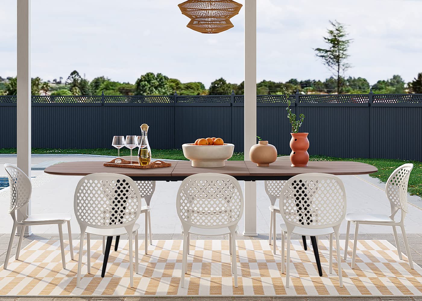 WILLIAMSPACE Mid Century Extendable Dining Table - 90